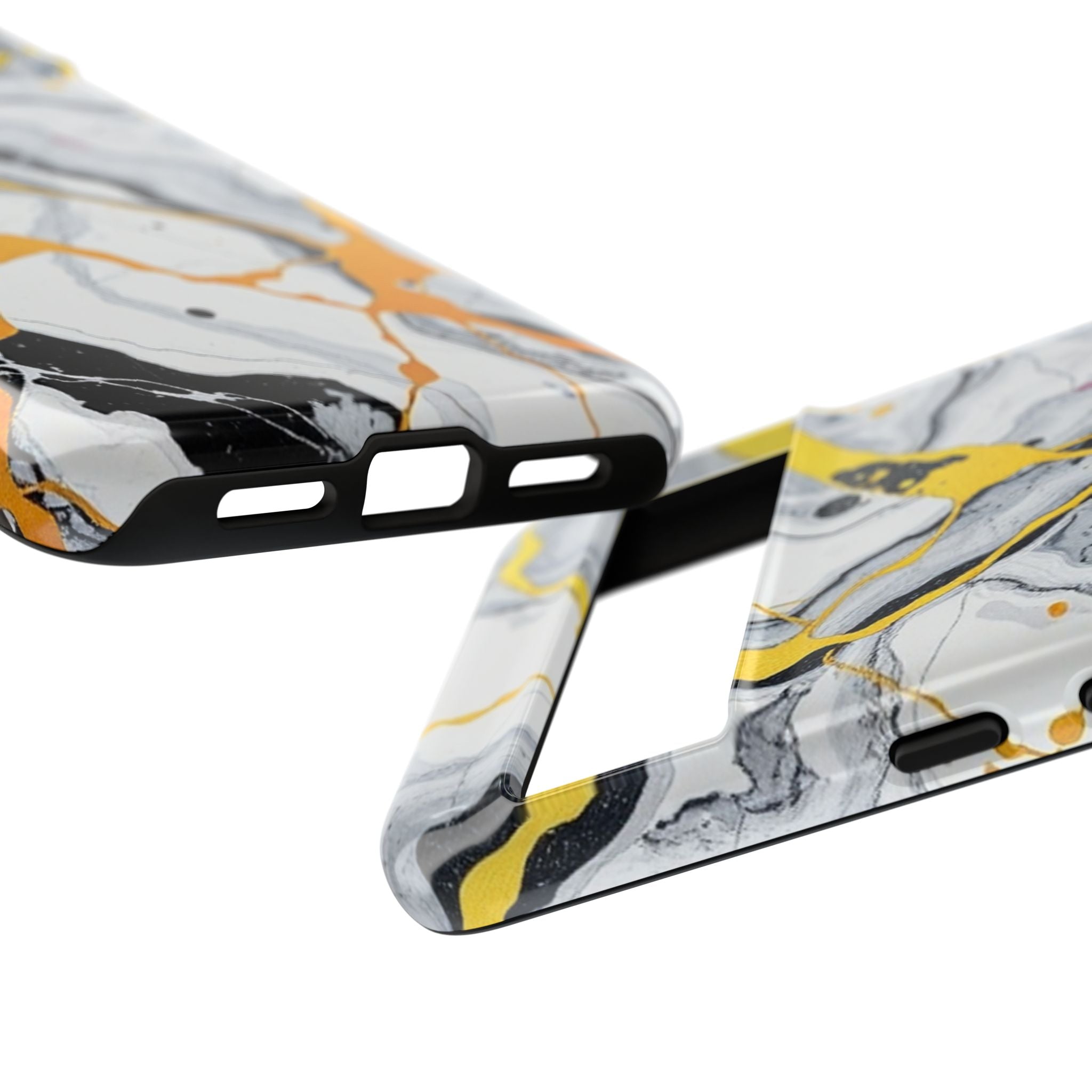 Beautiful Marble and Gold Design Tough Cases For Android & iPhone