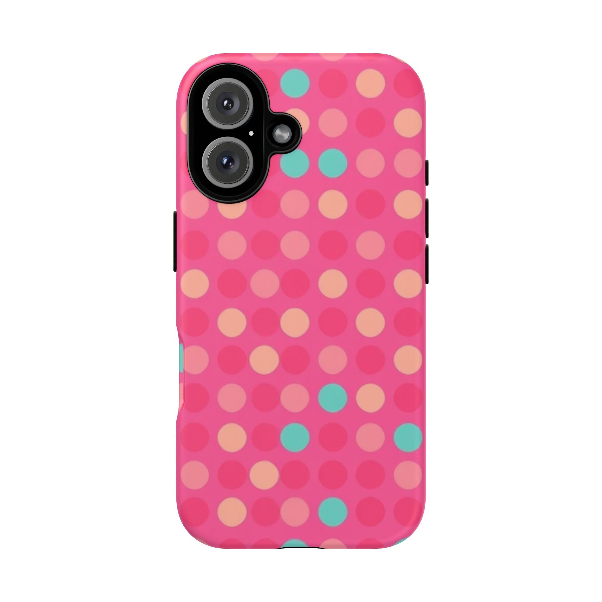Android OR iPhone Protective Cases - Retro Polka Dots Pattern Tough Case