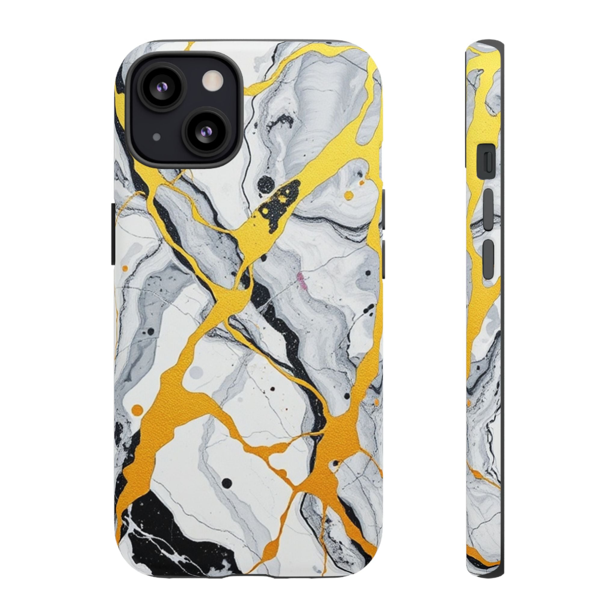Beautiful Marble and Gold Design Tough Cases For Android & iPhone