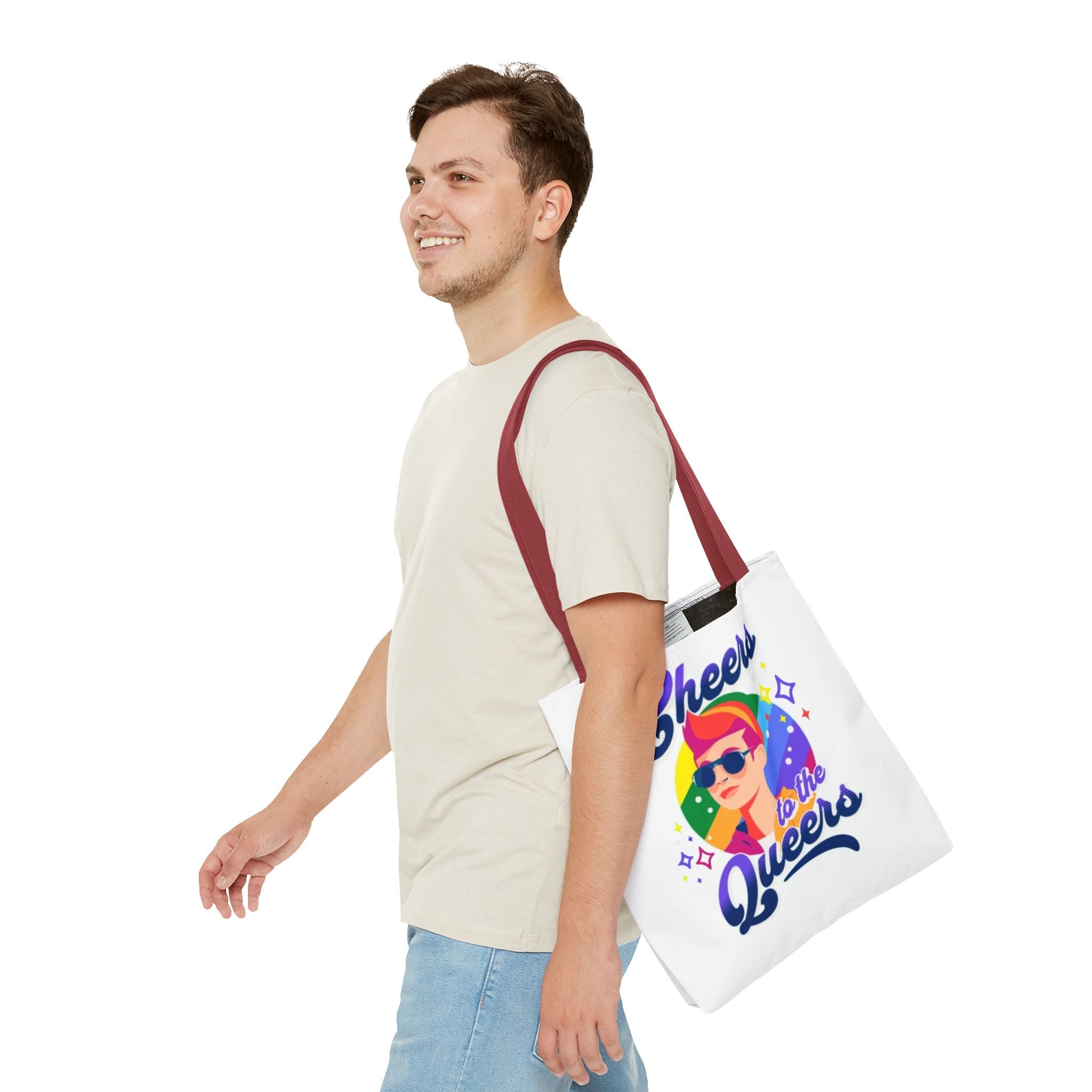 Cheers to the Queers Design LGBTQIA+ themed Tote bag