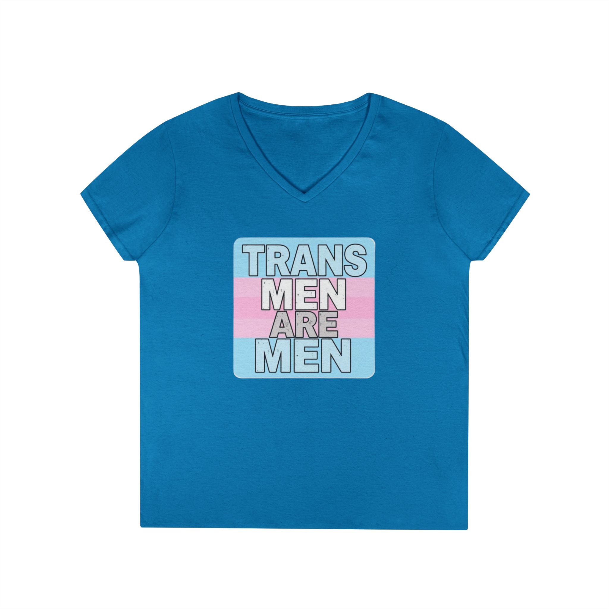 Transgender Pride V-Neck T-Shirt - Empowering Message for Inclusivity