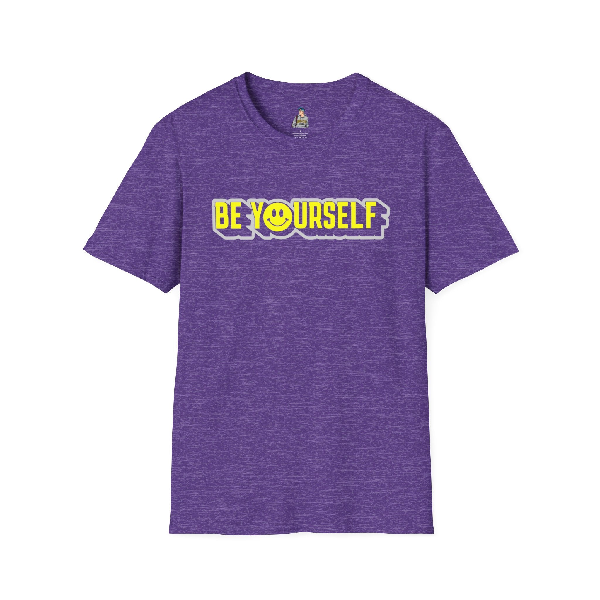 Be Yourself Smiley Unisex Softstyle T-Shirt