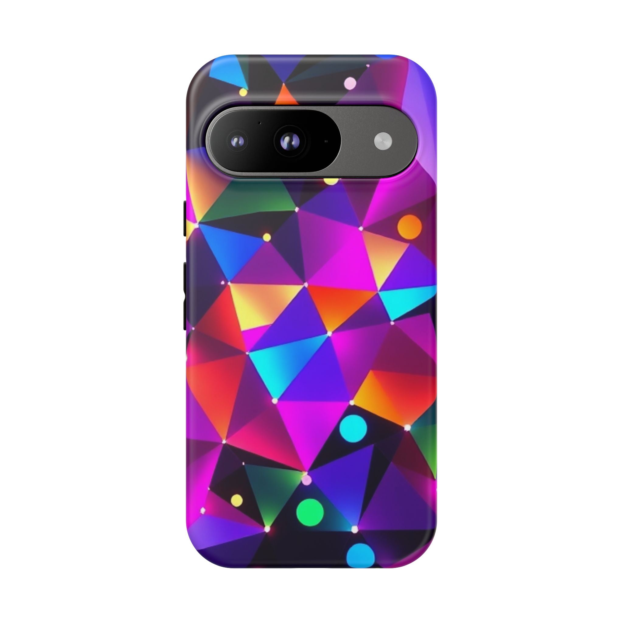 Android OR iPhone Compatible Cases - Colorful Angles Design - Unique Tough Cases
