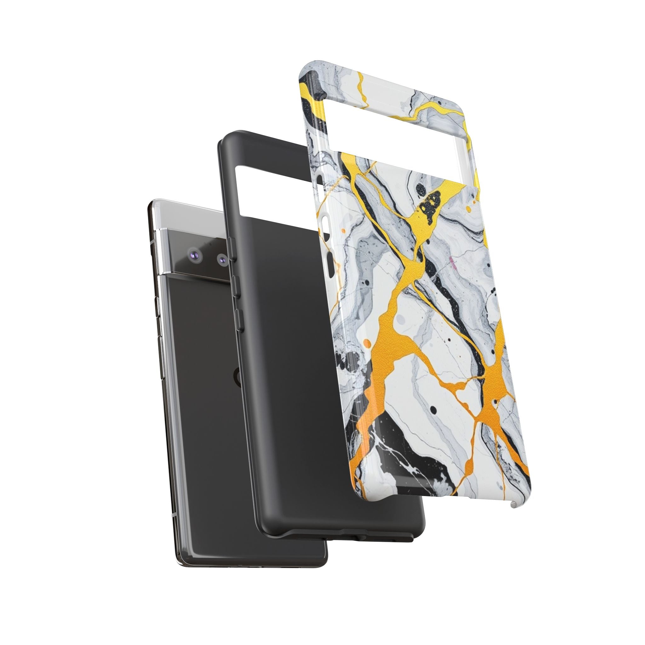 Beautiful Marble and Gold Design Tough Cases For Android & iPhone