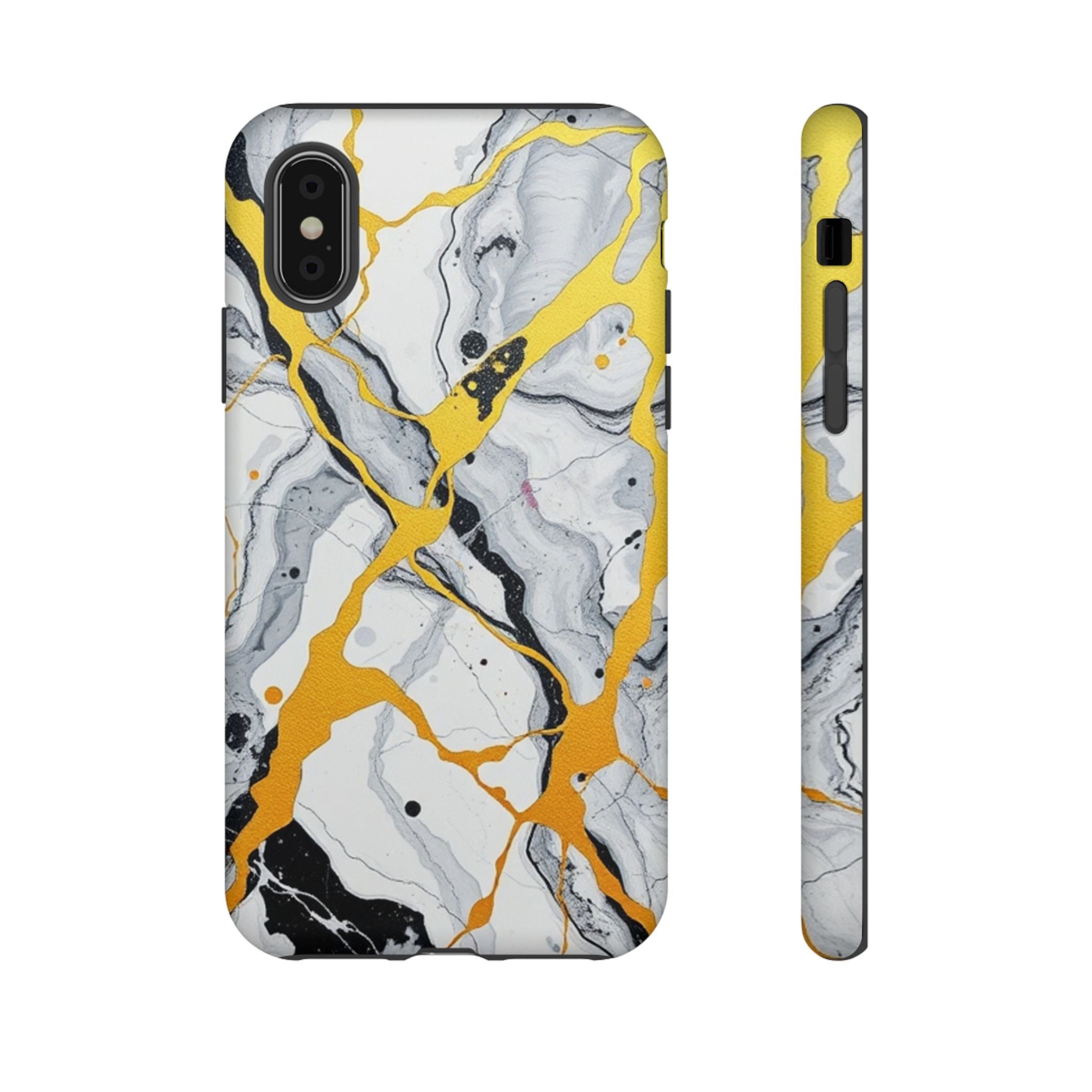 Beautiful Marble and Gold Design Tough Cases For Android & iPhone