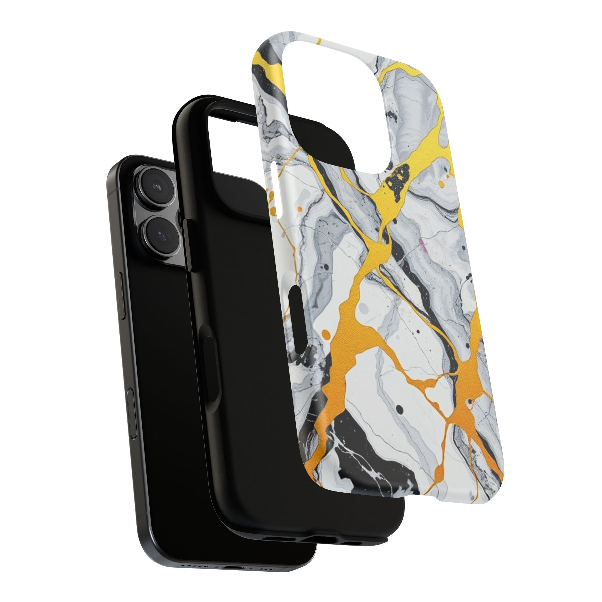 Beautiful Marble and Gold Design Tough Cases For Android & iPhone