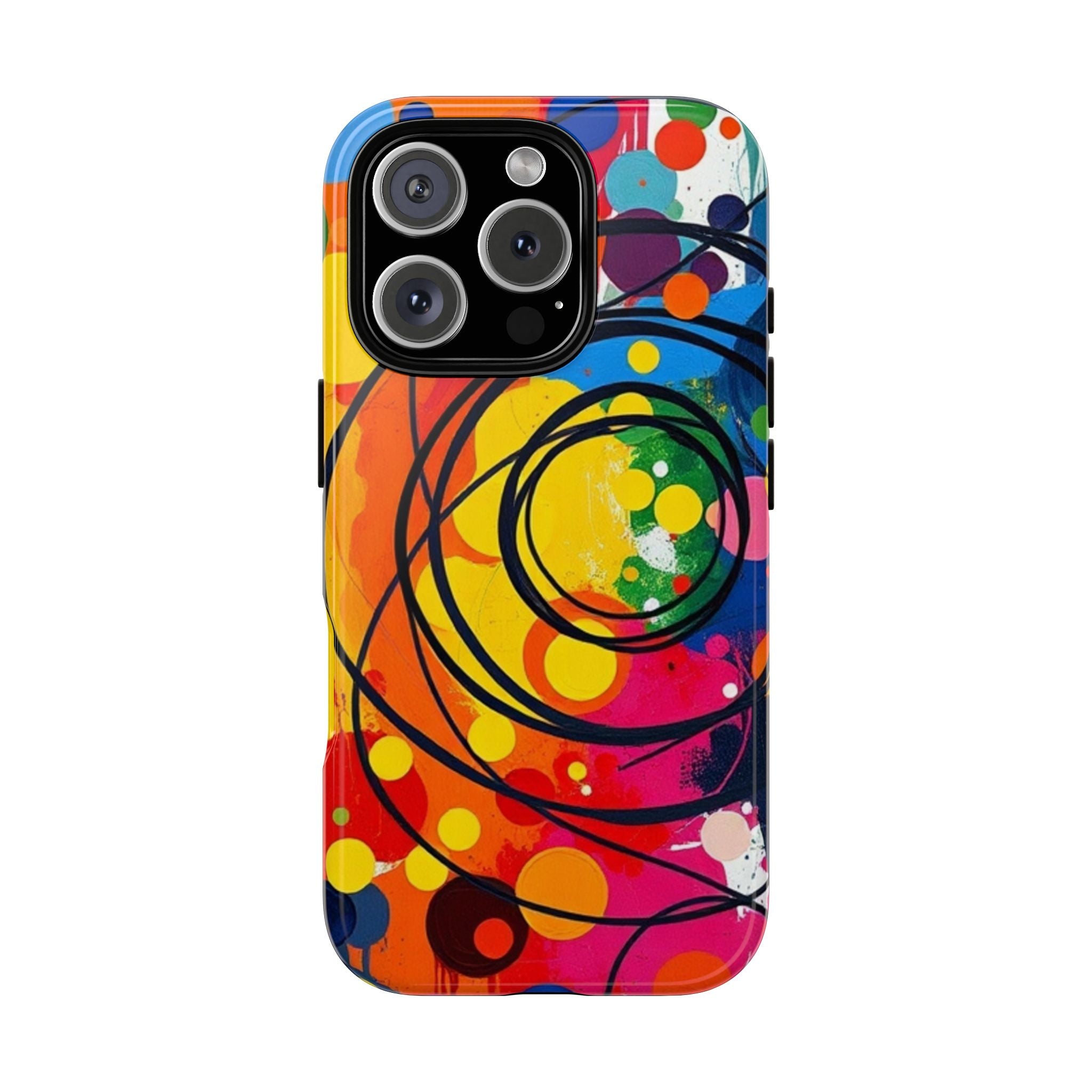 Colorful Abstract Rainbow Swirl Art Tough Case For Android & iPhone