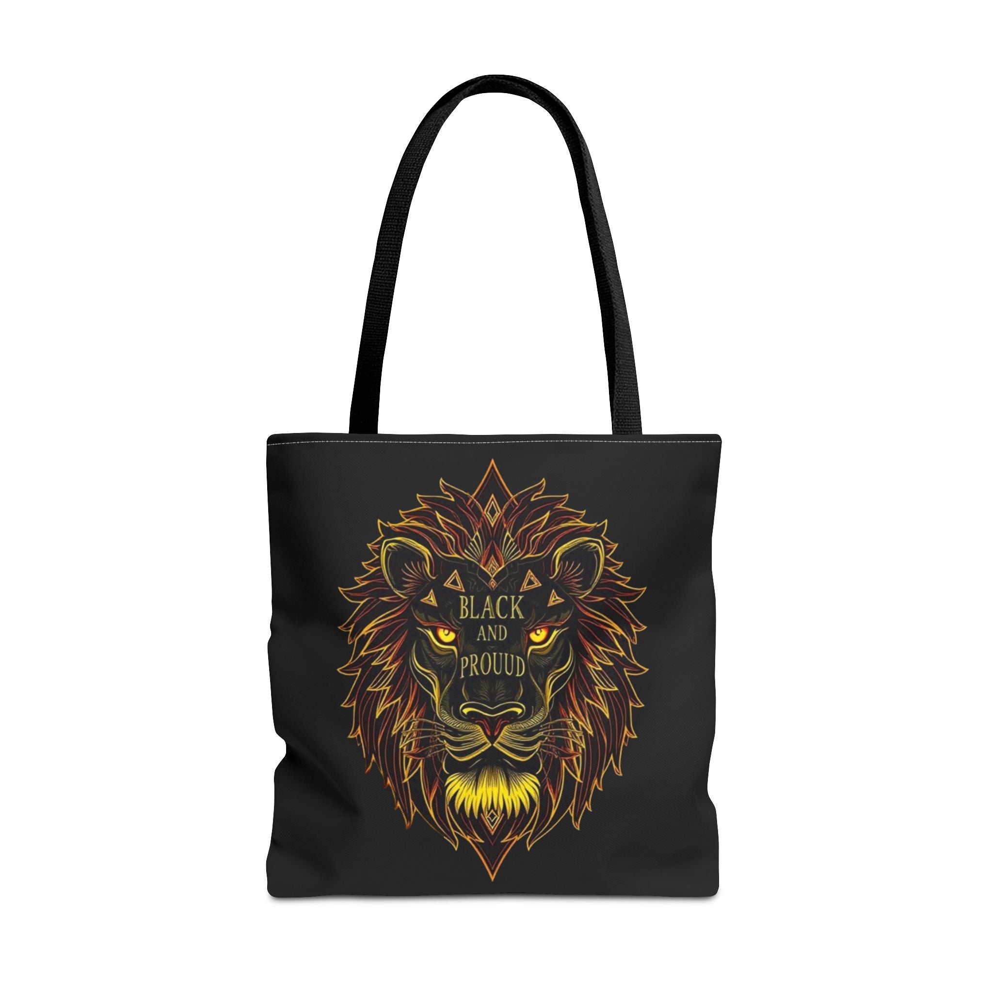 Black and Proud Lion Tote Bag