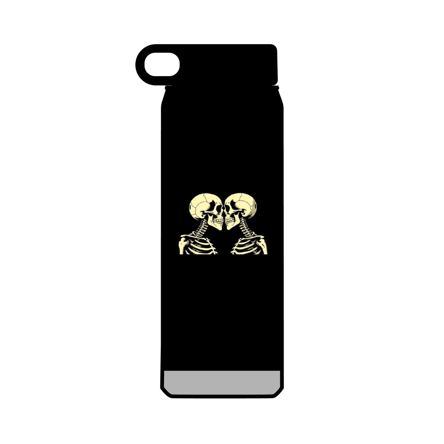 32oz Water Bottle Kissing Skeletons