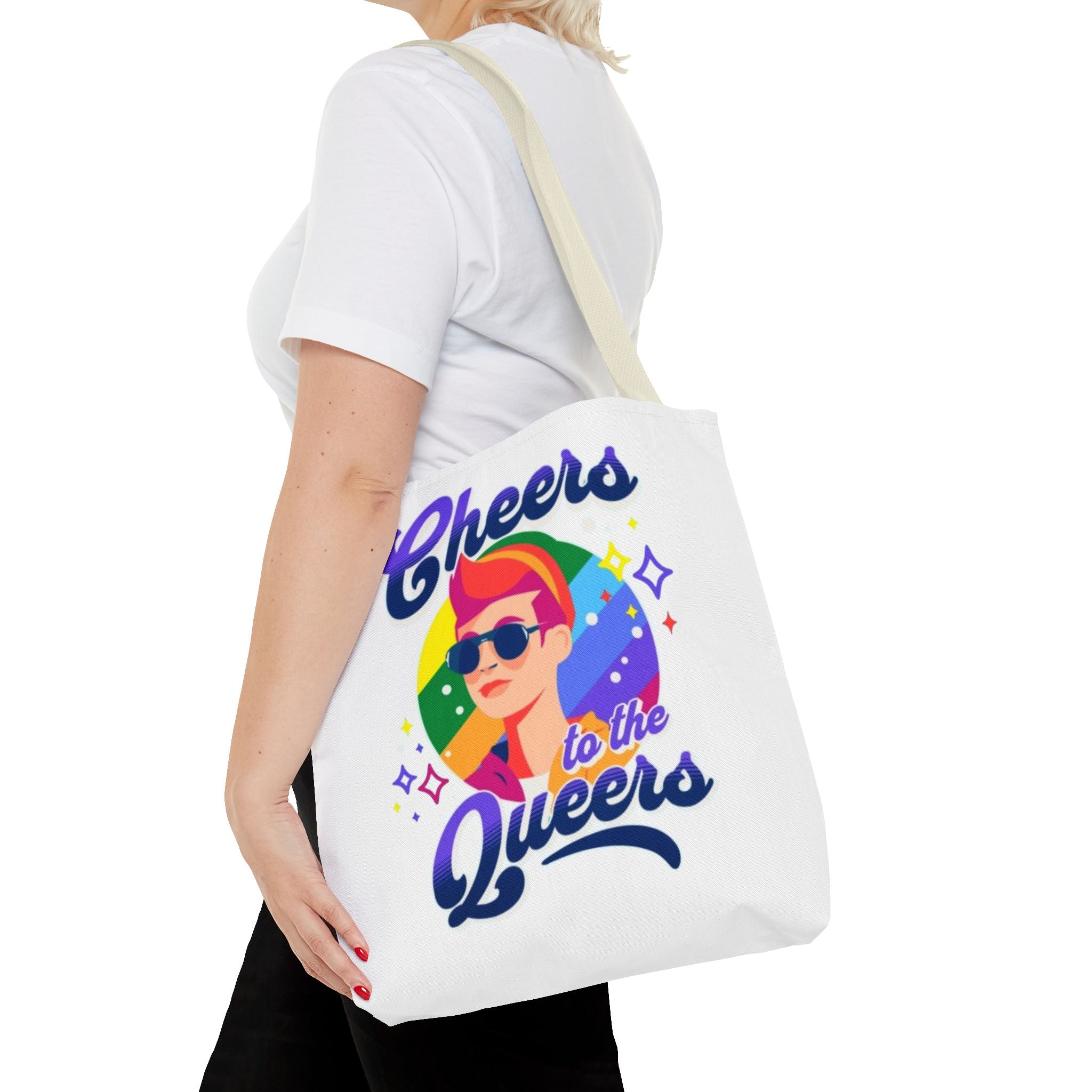 Cheers to the Queers Design LGBTQIA+ themed Tote bag