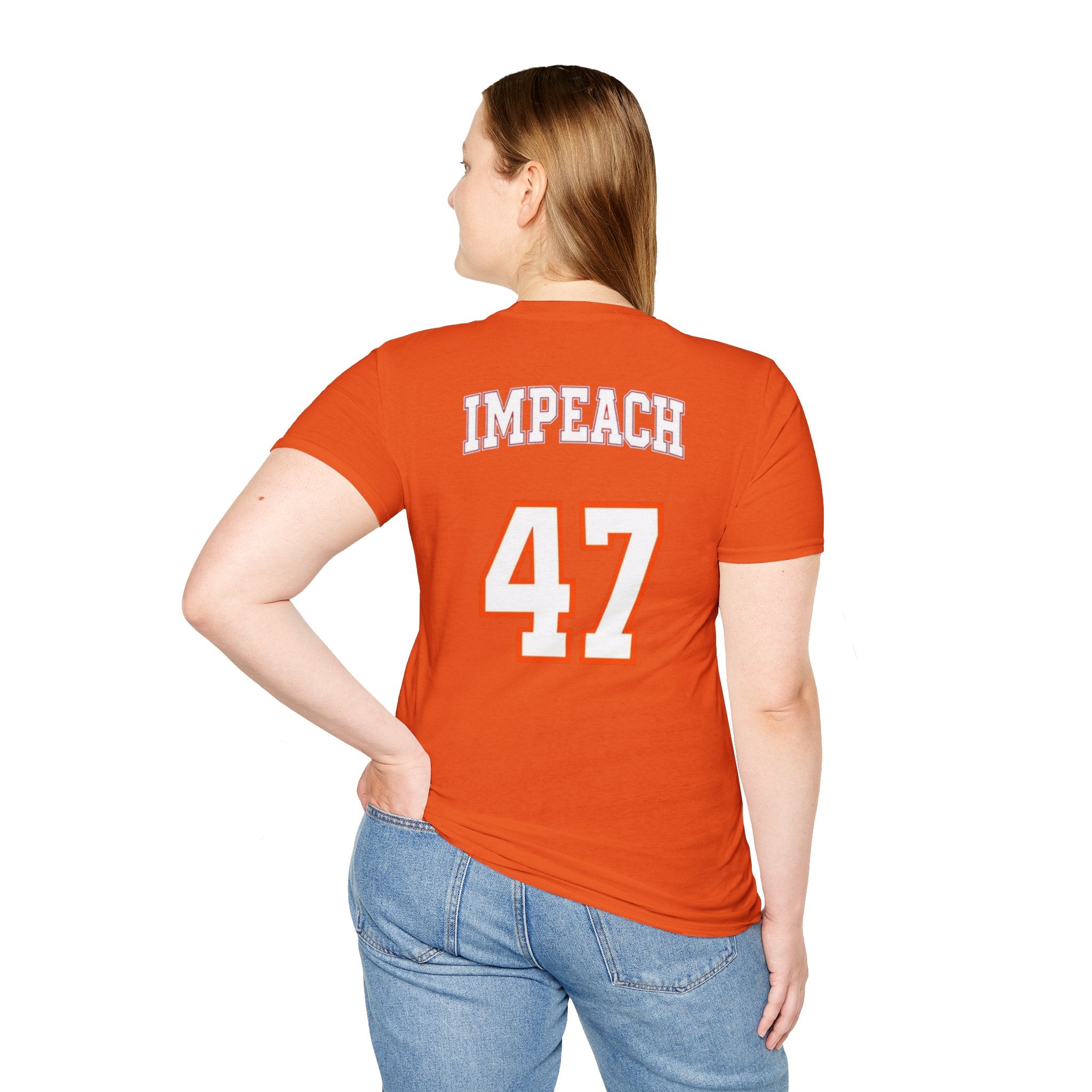 American Patriots Unisex Softstyle T-Shirt - Impeach 47 Graphic Tee