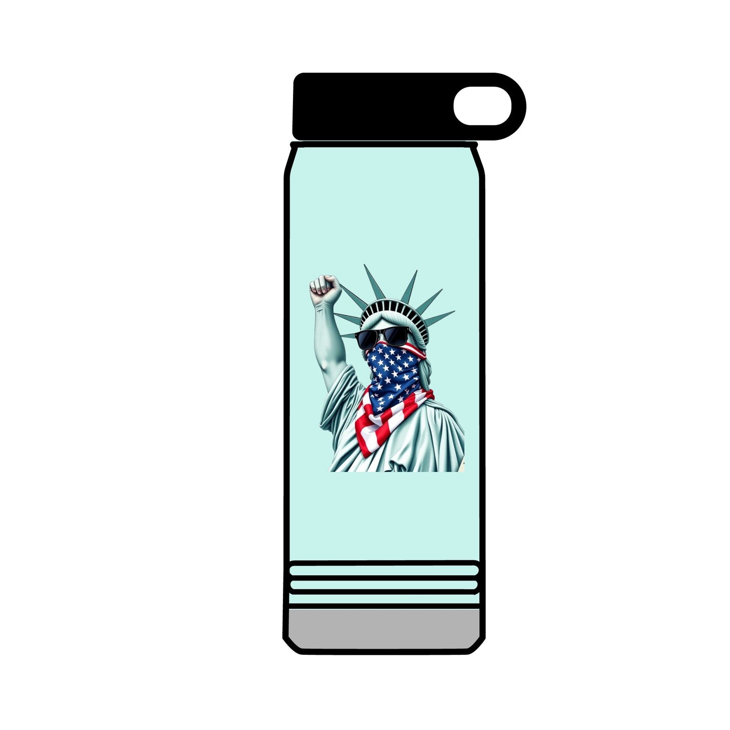 32oz Water Bottle #RESIST with Lady Liberty