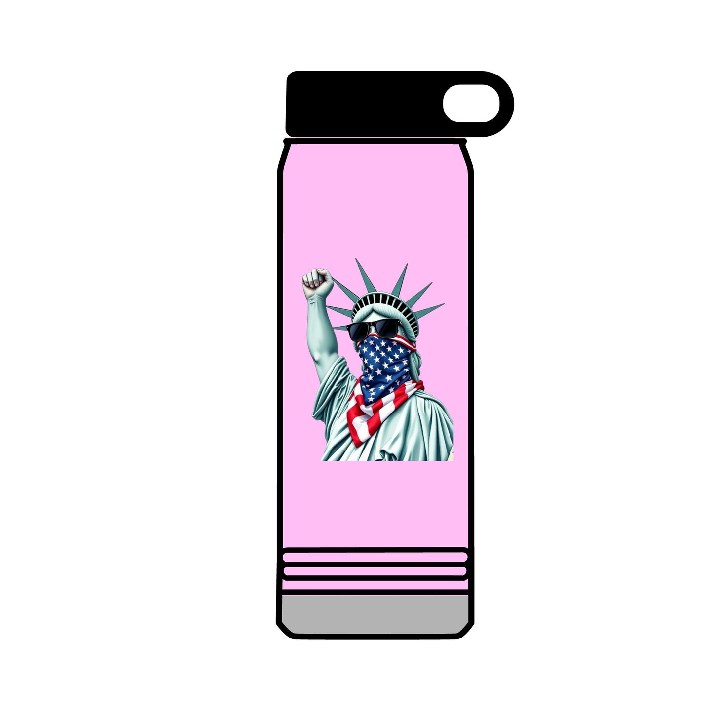 32oz Water Bottle #RESIST with Lady Liberty