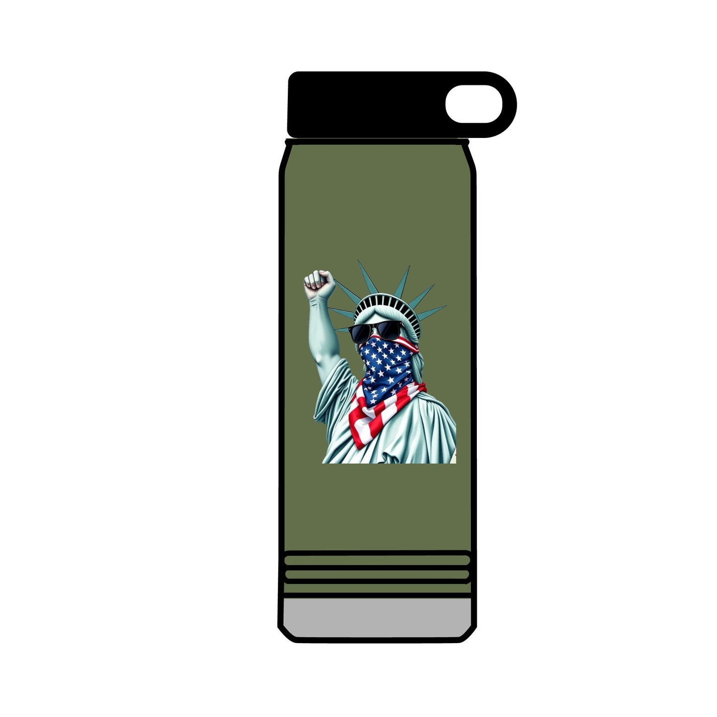 32oz Water Bottle #RESIST with Lady Liberty