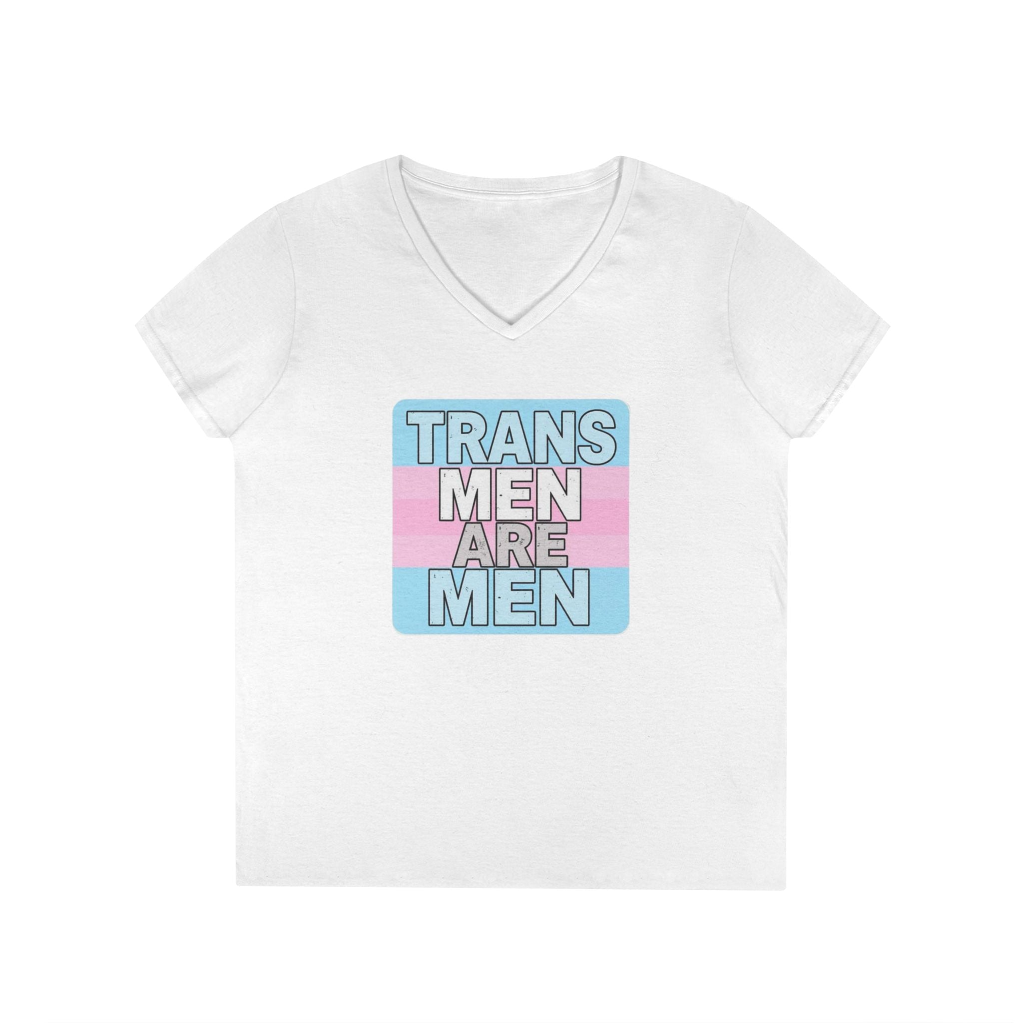 Transgender Pride V-Neck T-Shirt - Empowering Message for Inclusivity