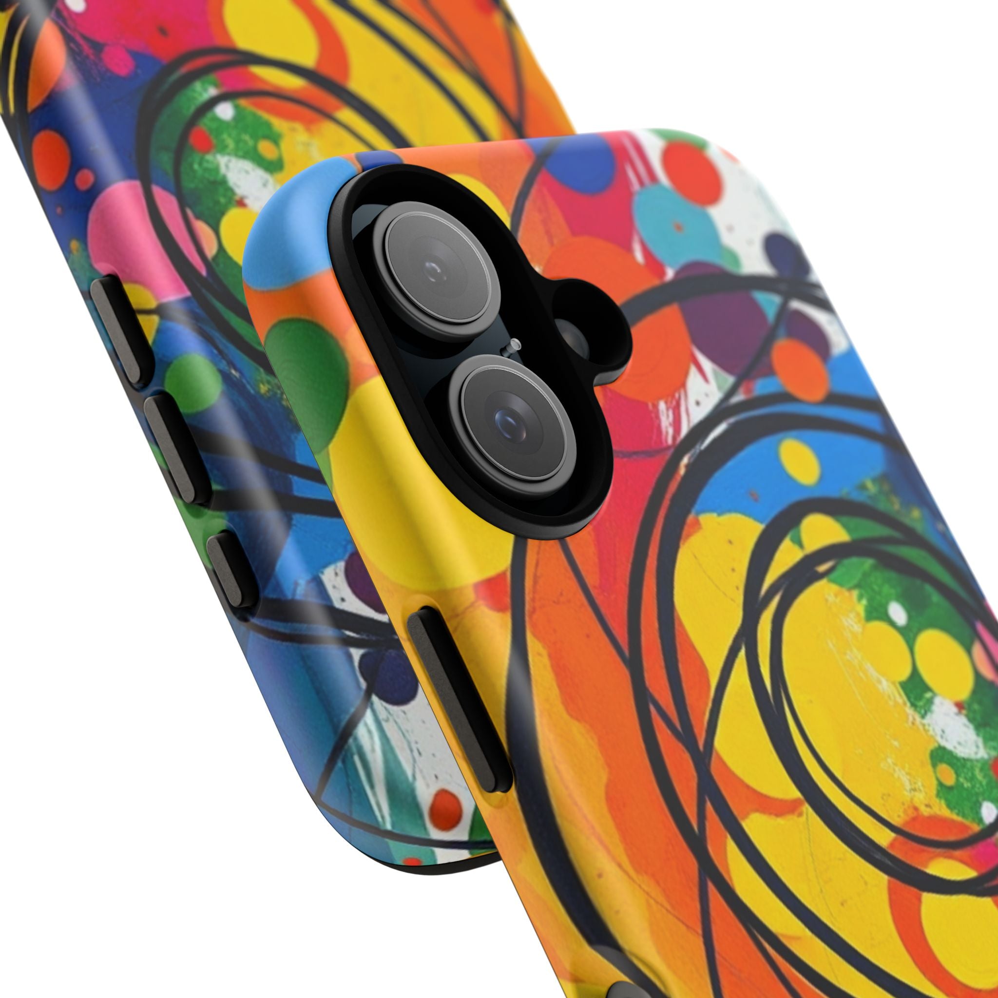 Colorful Abstract Rainbow Swirl Art Tough Case For Android & iPhone