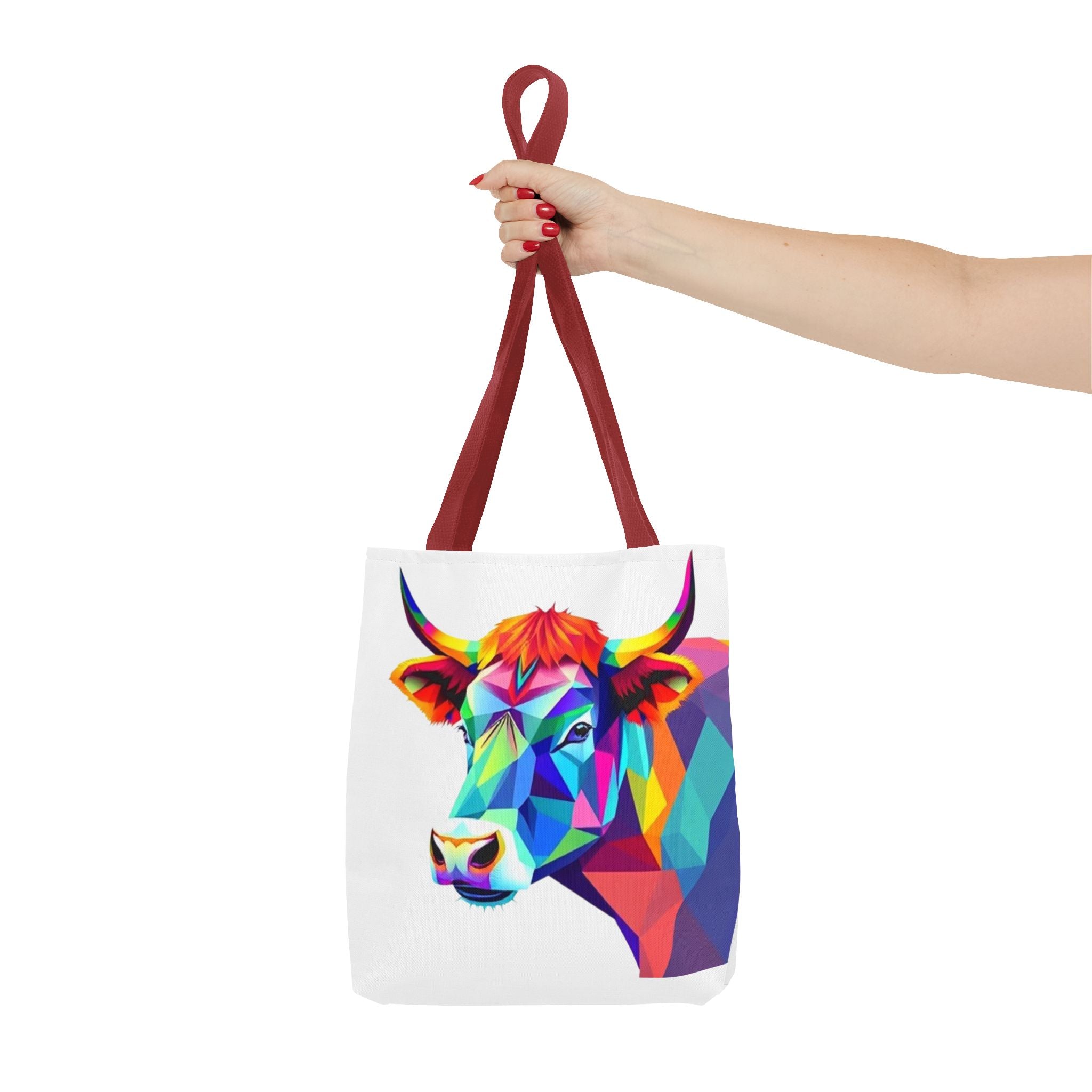 Colorful Cow Design - Tote Bag