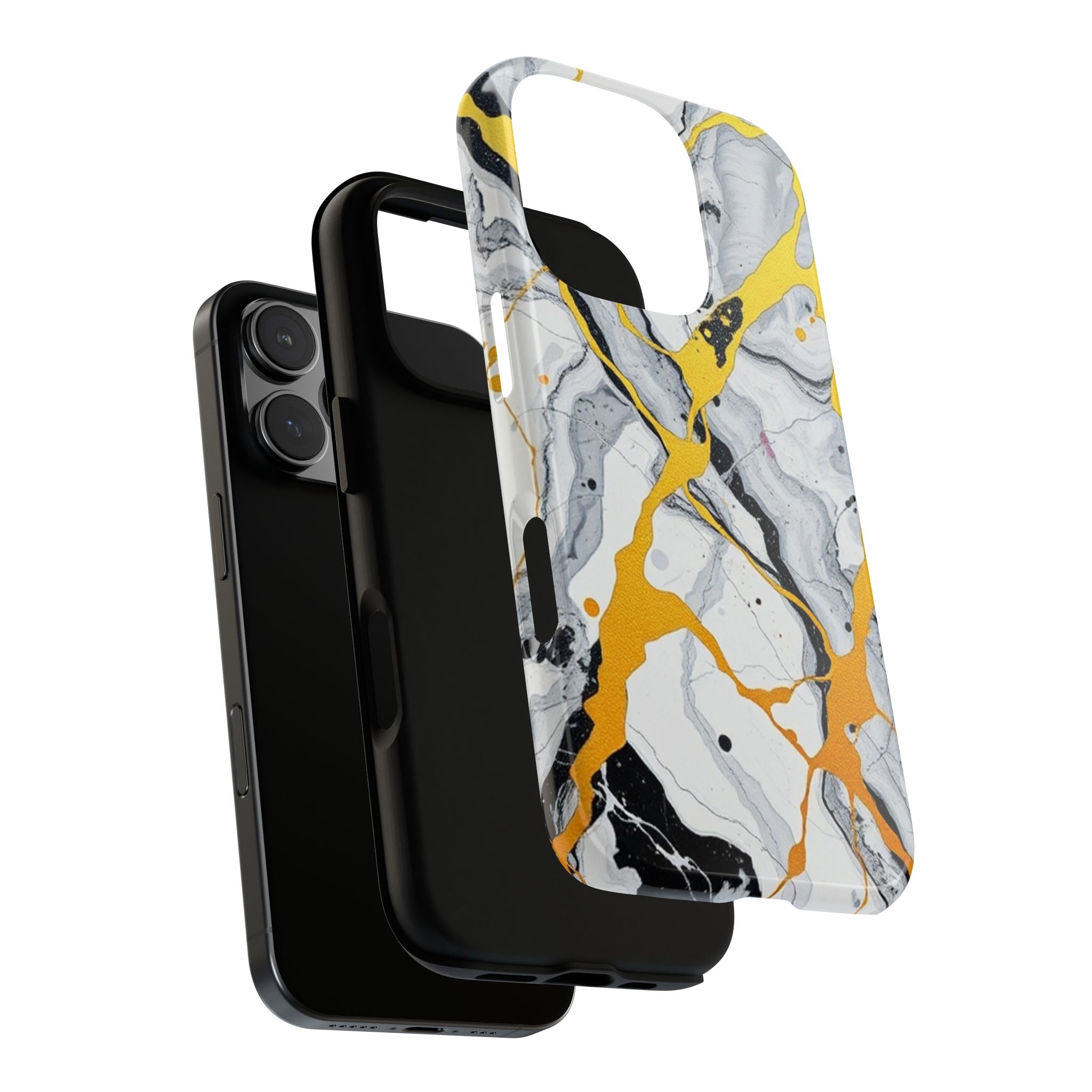 Beautiful Marble and Gold Design Tough Cases For Android & iPhone