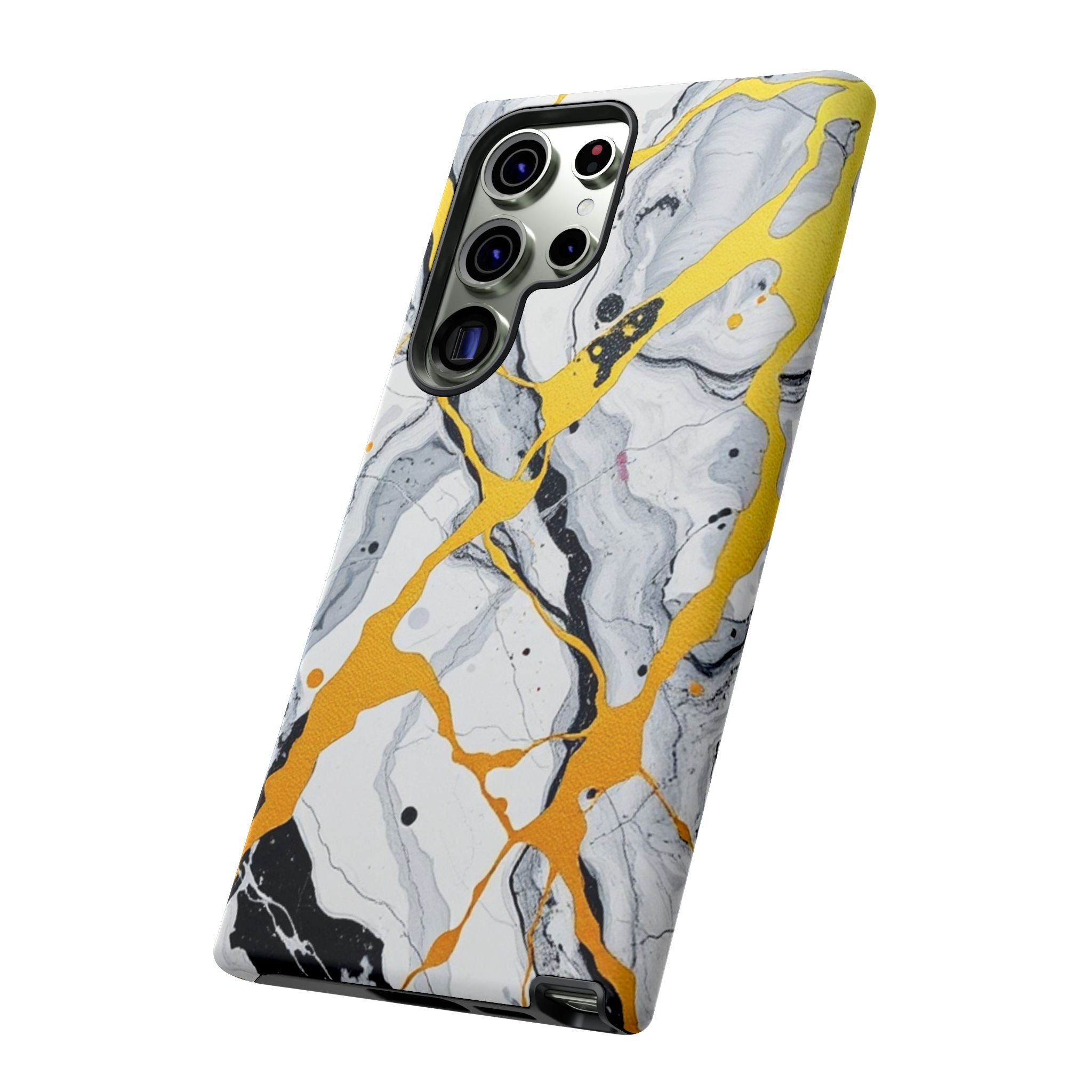 Beautiful Marble and Gold Design Tough Cases For Android & iPhone