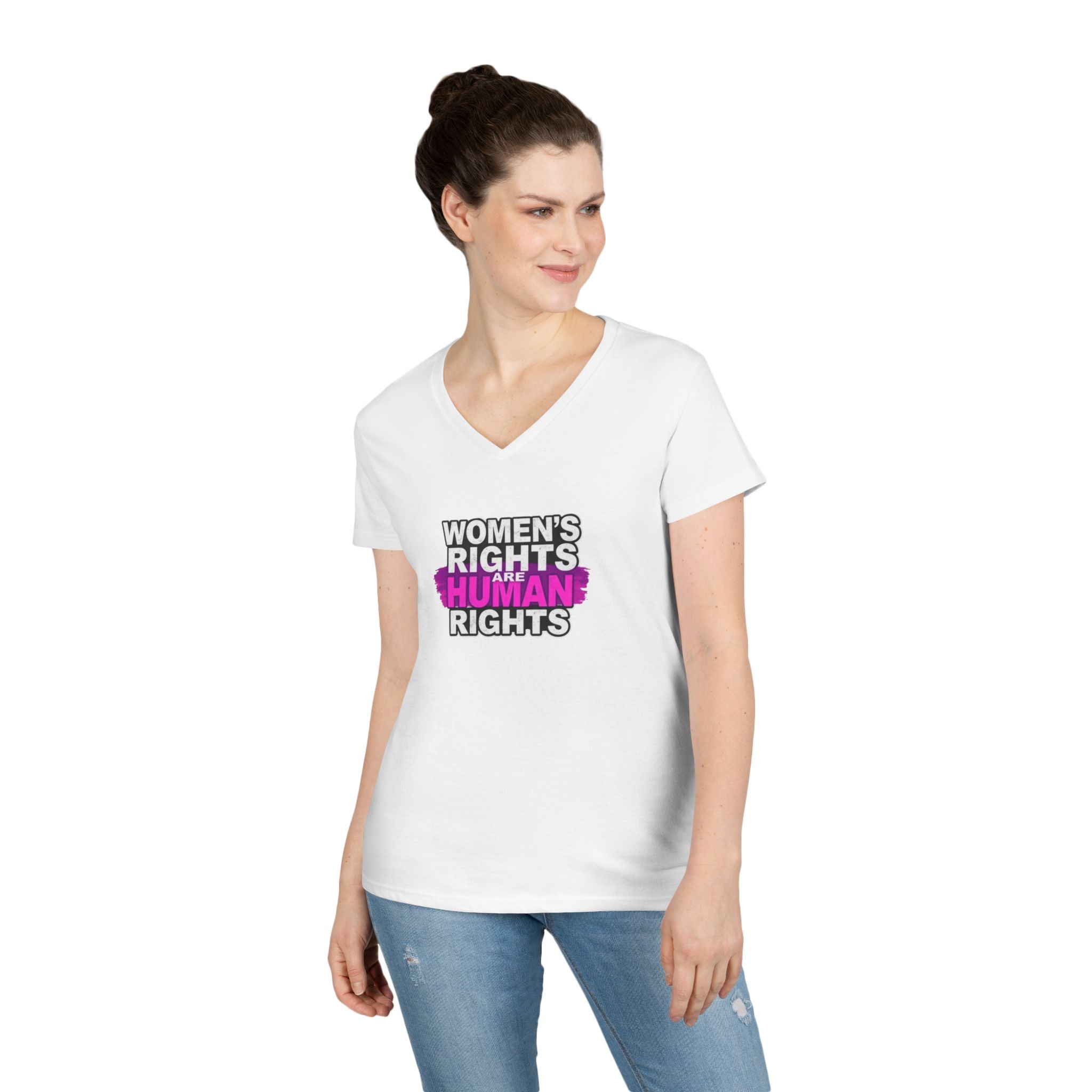 Women's Rights Protest V-Neck T-Shirt