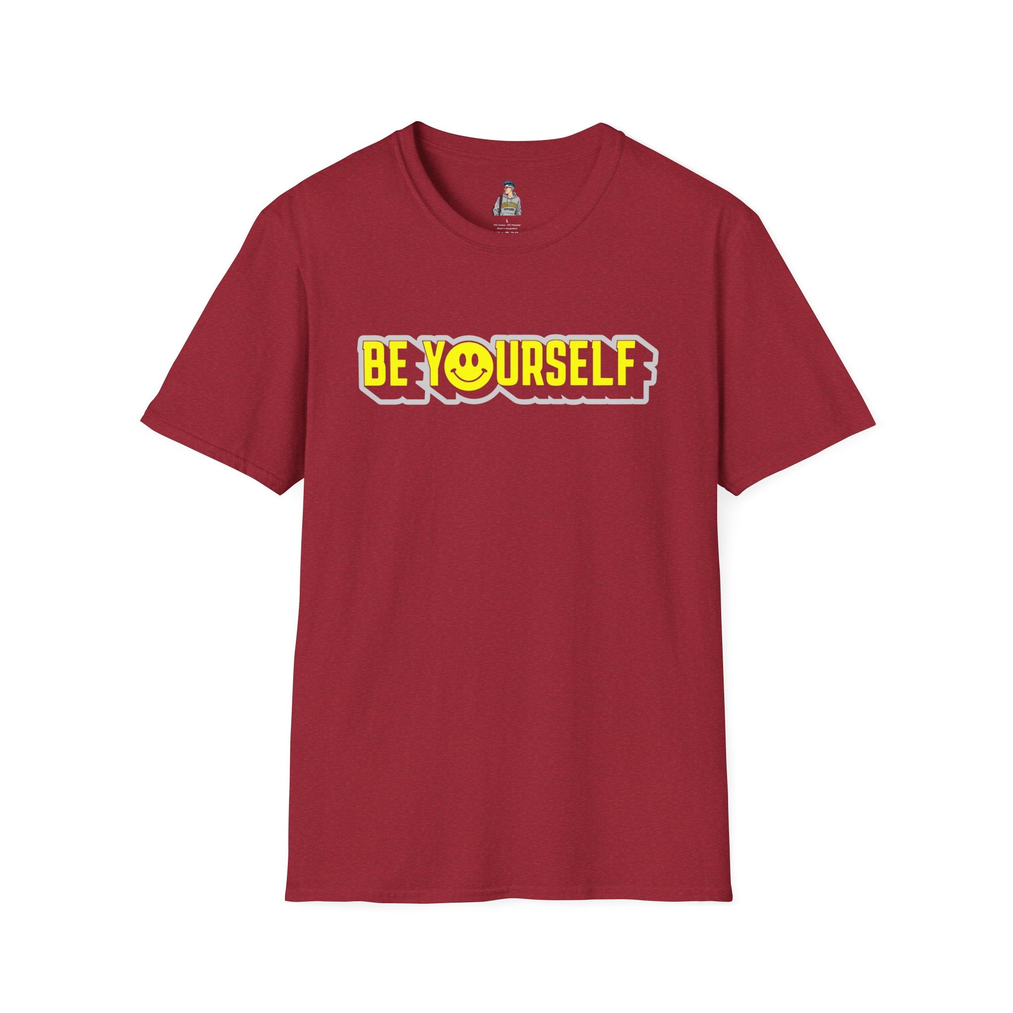 Be Yourself Smiley Unisex Softstyle T-Shirt