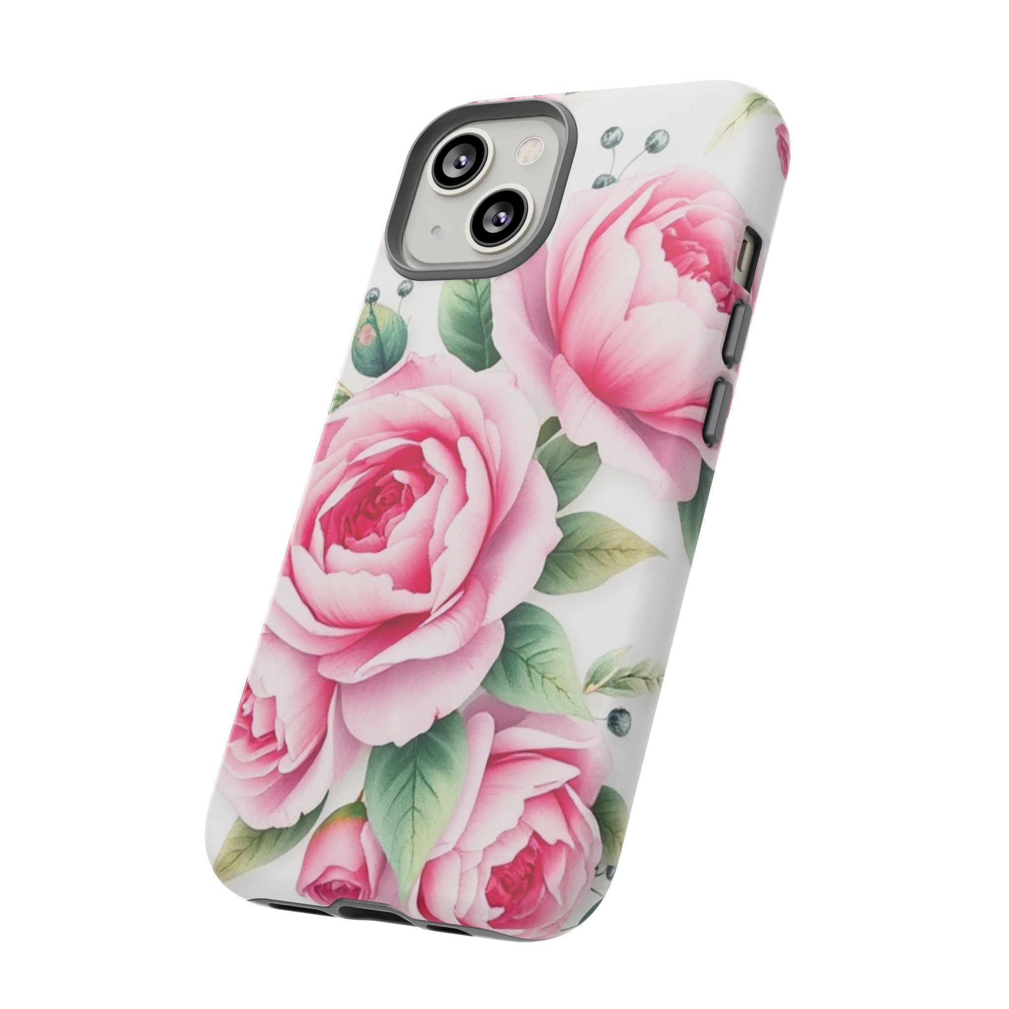Android OR iPhone Compatible Cases - Pink Flower Design - Unique Tough Cases
