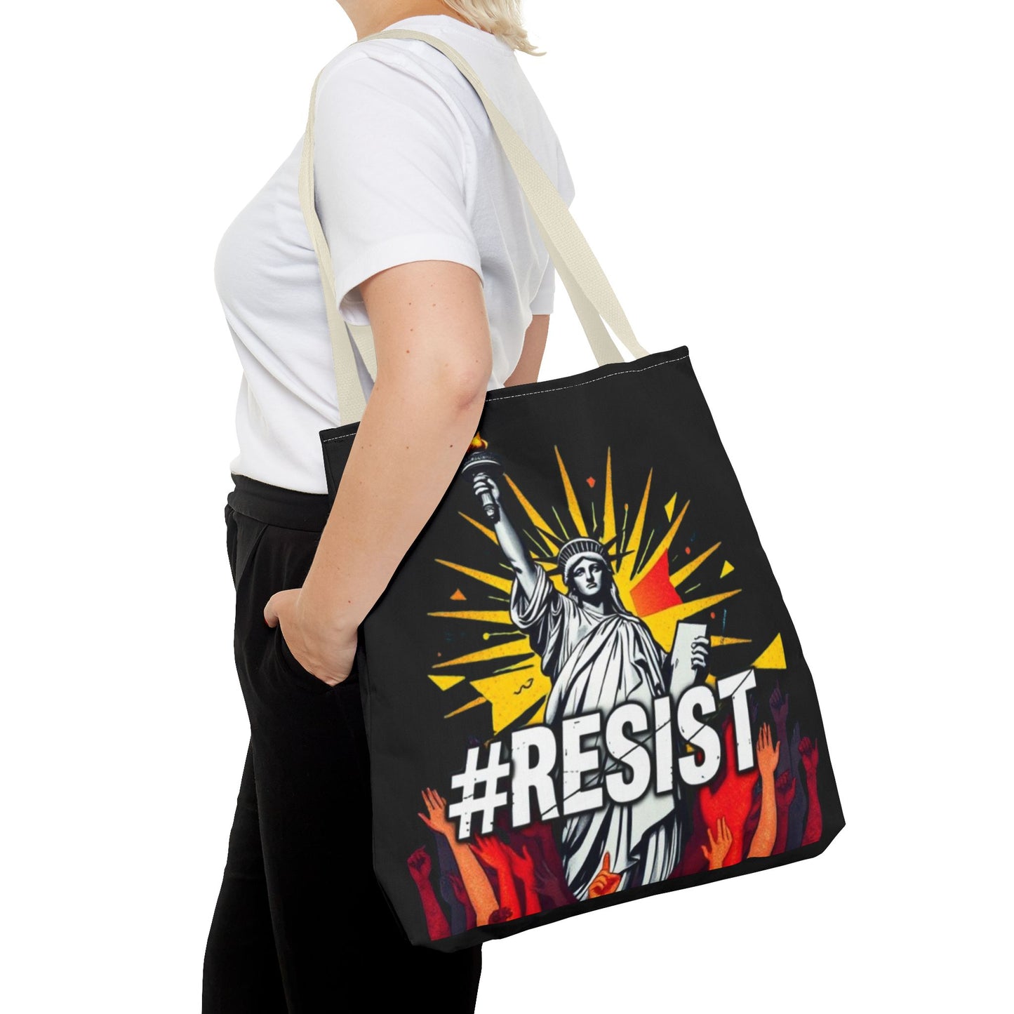 #RESIST With Lady Liberty Tote Bag