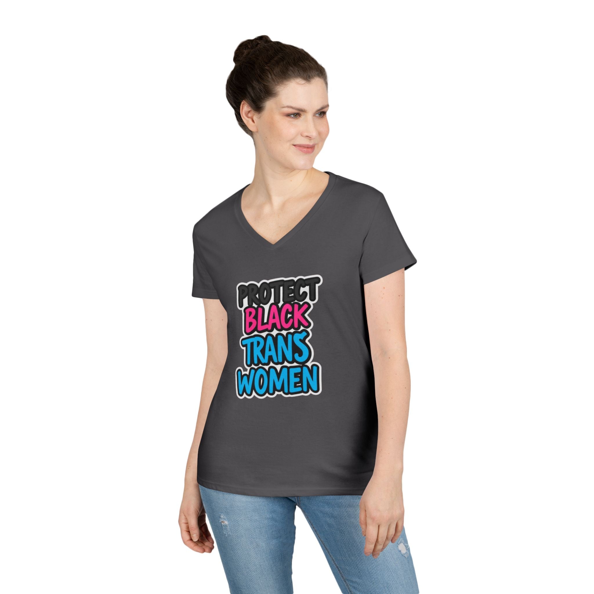 Protect Black Trans Women V-Neck T-Shirt