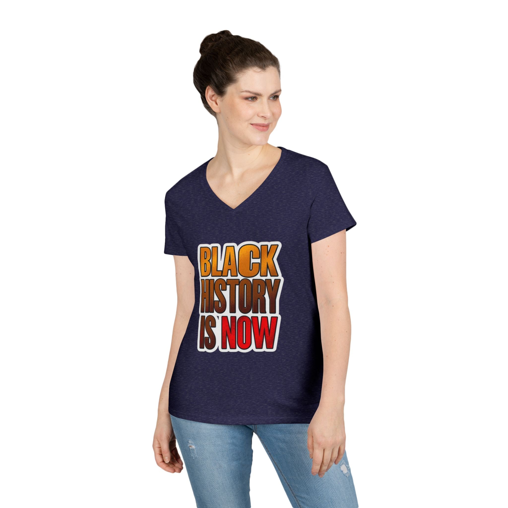 Empowerment V-Neck T-Shirt – Black History Is Now