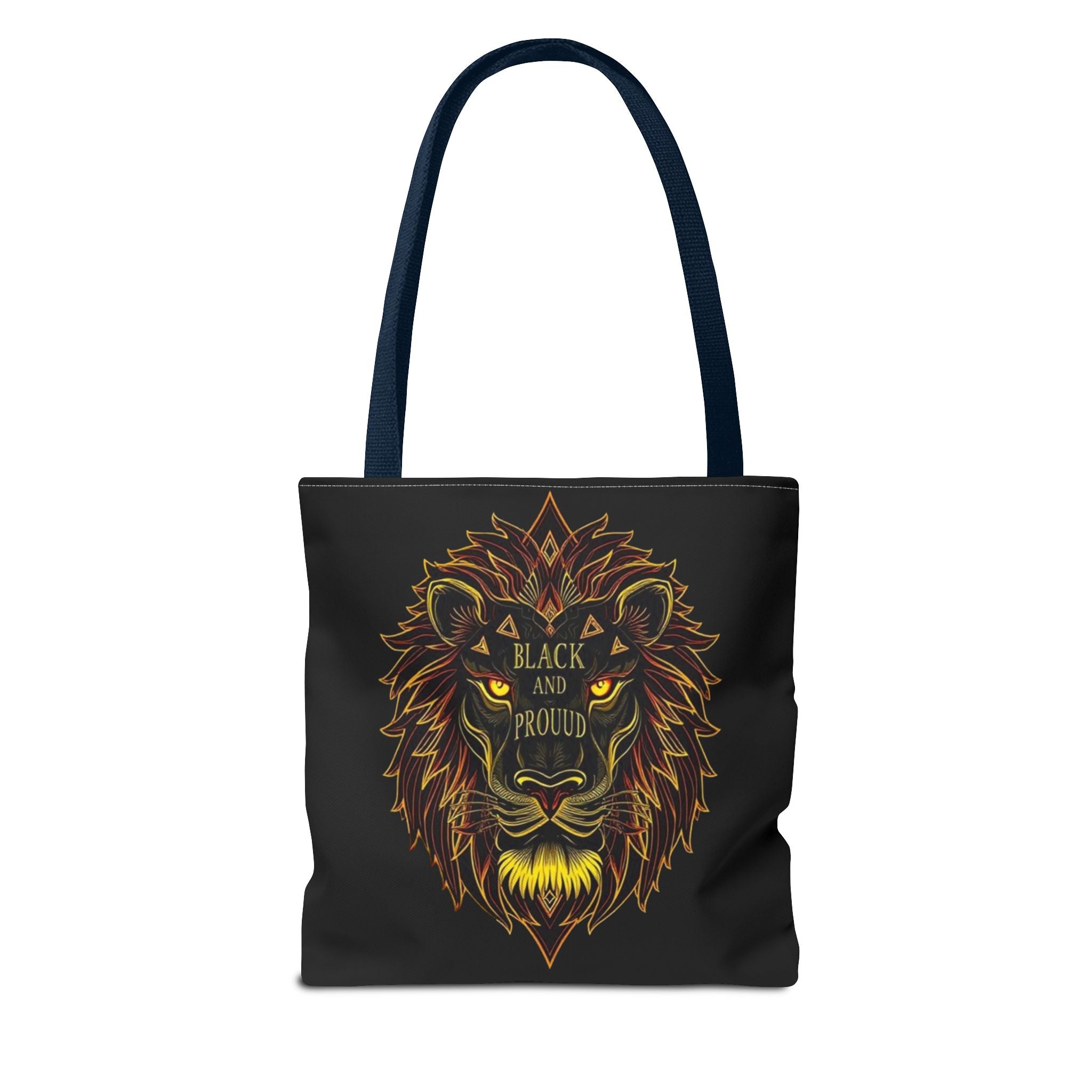 Black and Proud Lion Tote Bag
