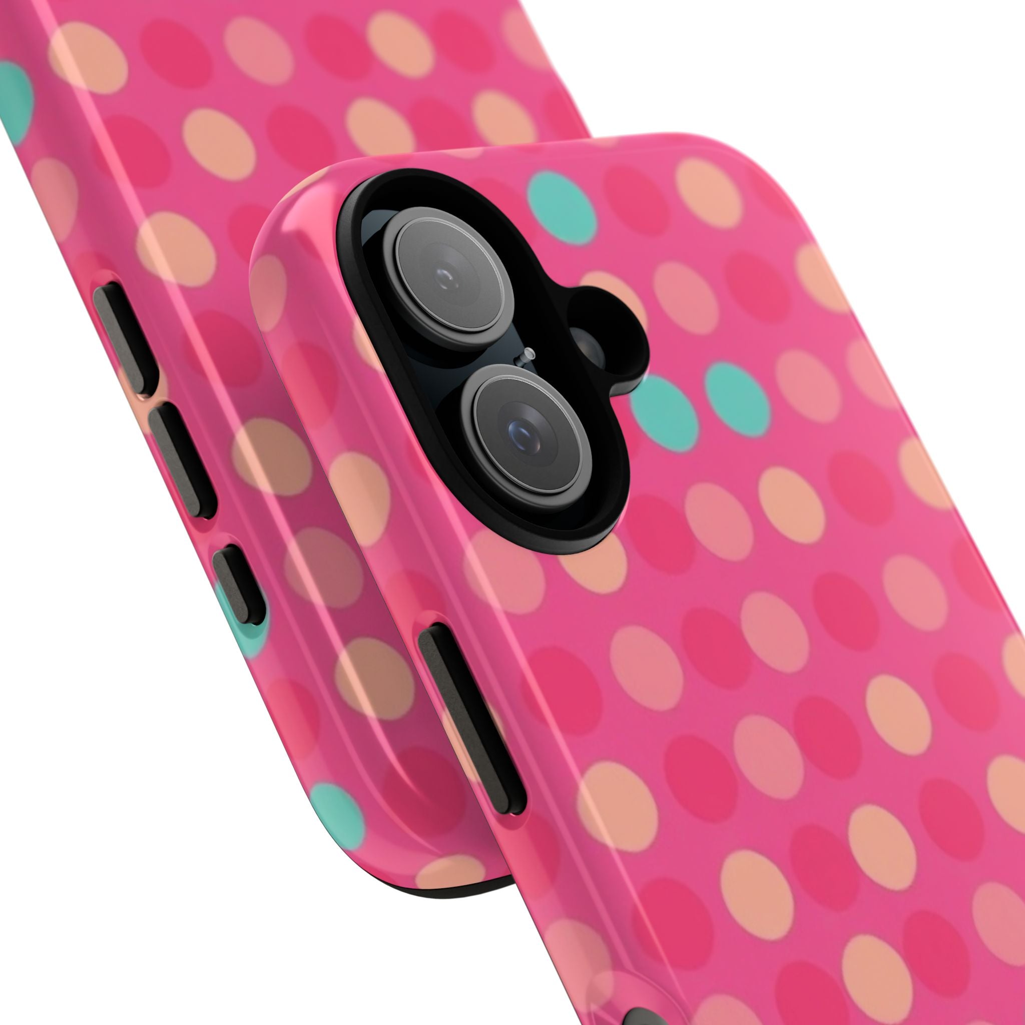Android OR iPhone Protective Cases - Retro Polka Dots Pattern Tough Case