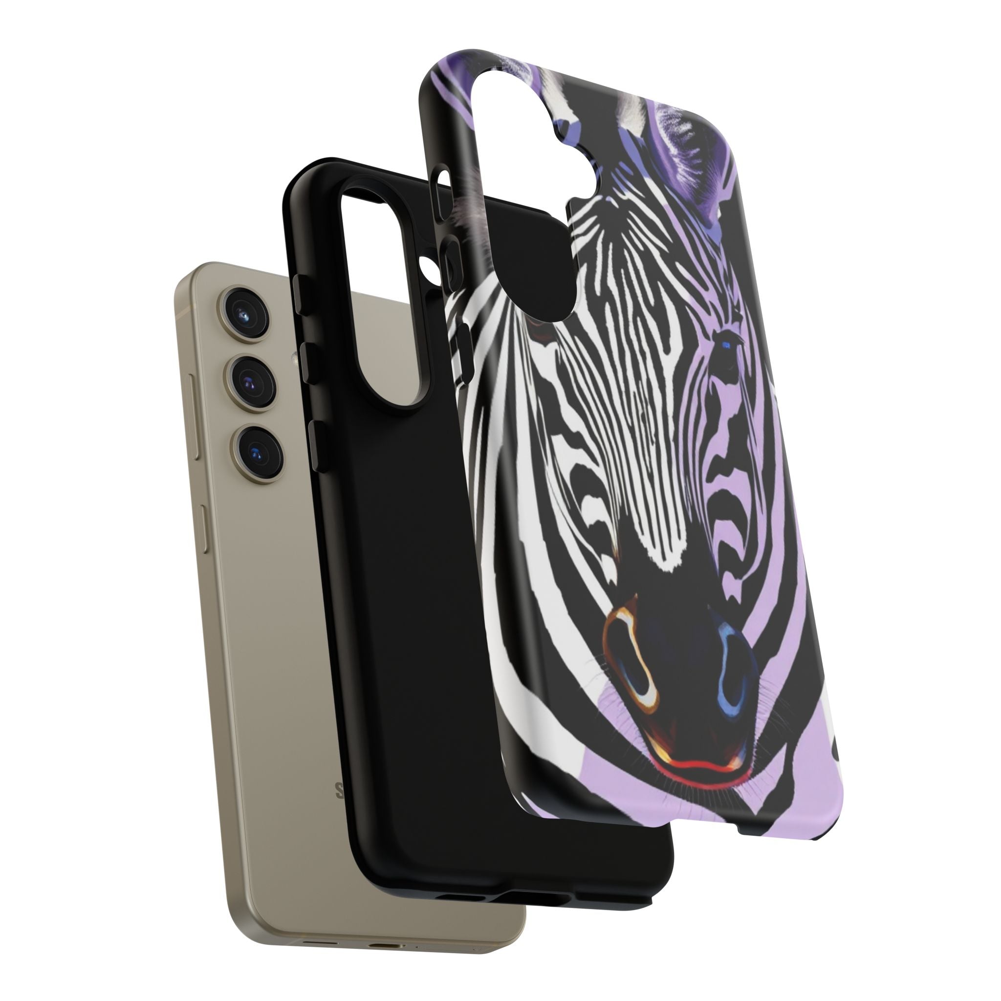 Android OR iPhone Compatible Cases - Zebra Design - Unique Tough Cases