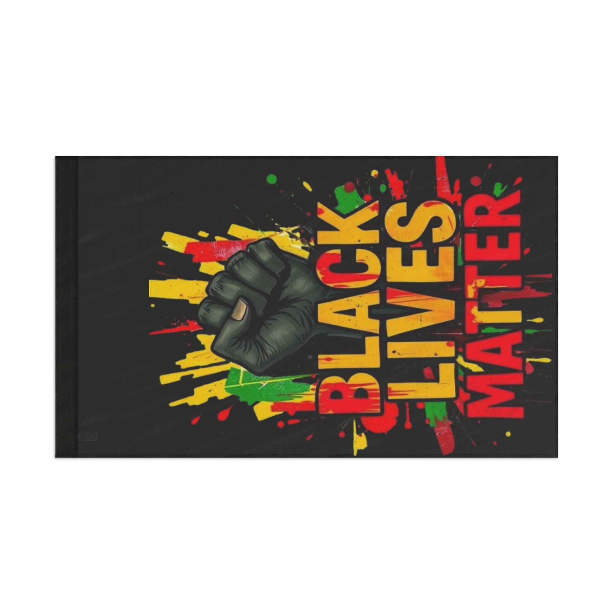 Black Lives Matter Awareness, Pride and Protest Flag