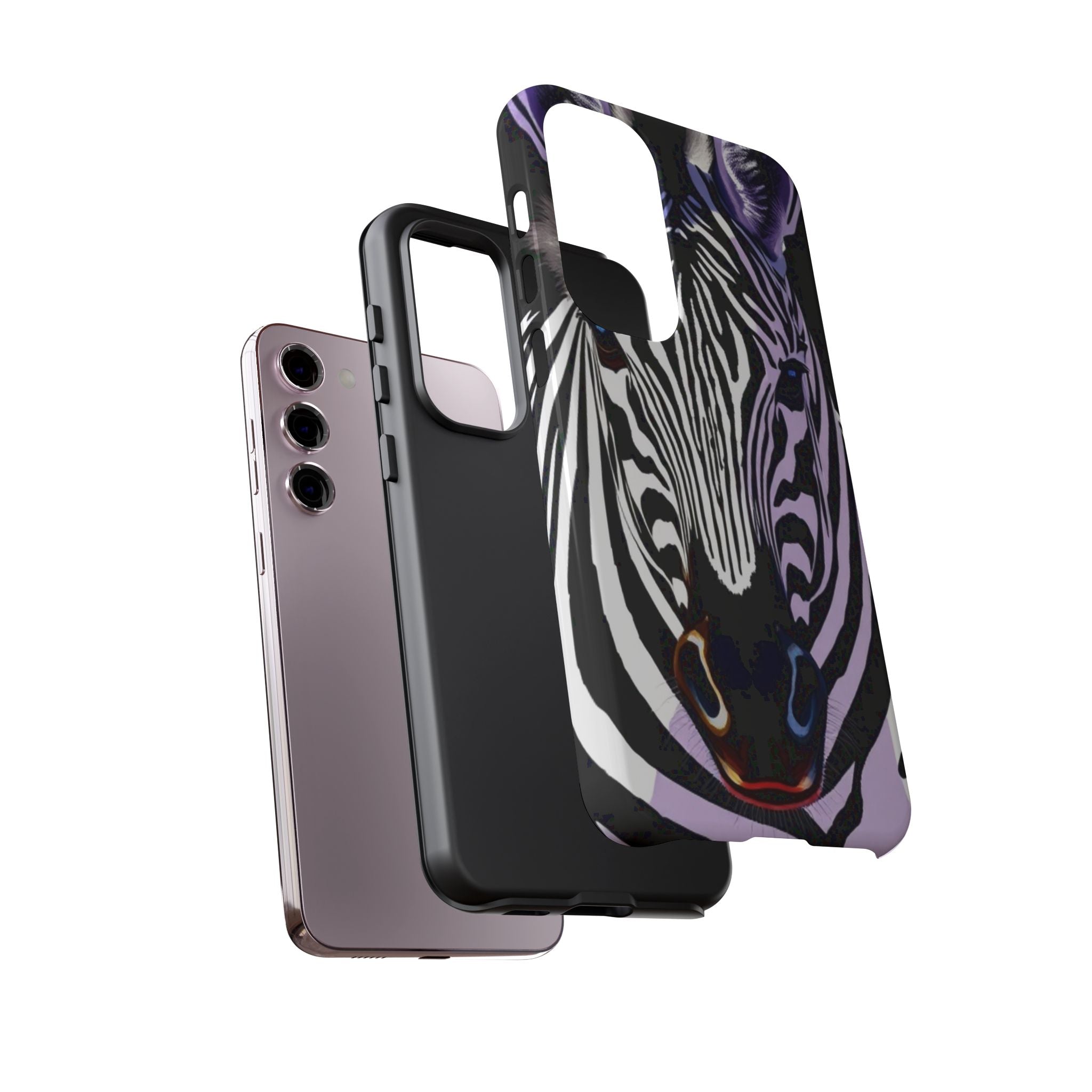 Android OR iPhone Compatible Cases - Zebra Design - Unique Tough Cases