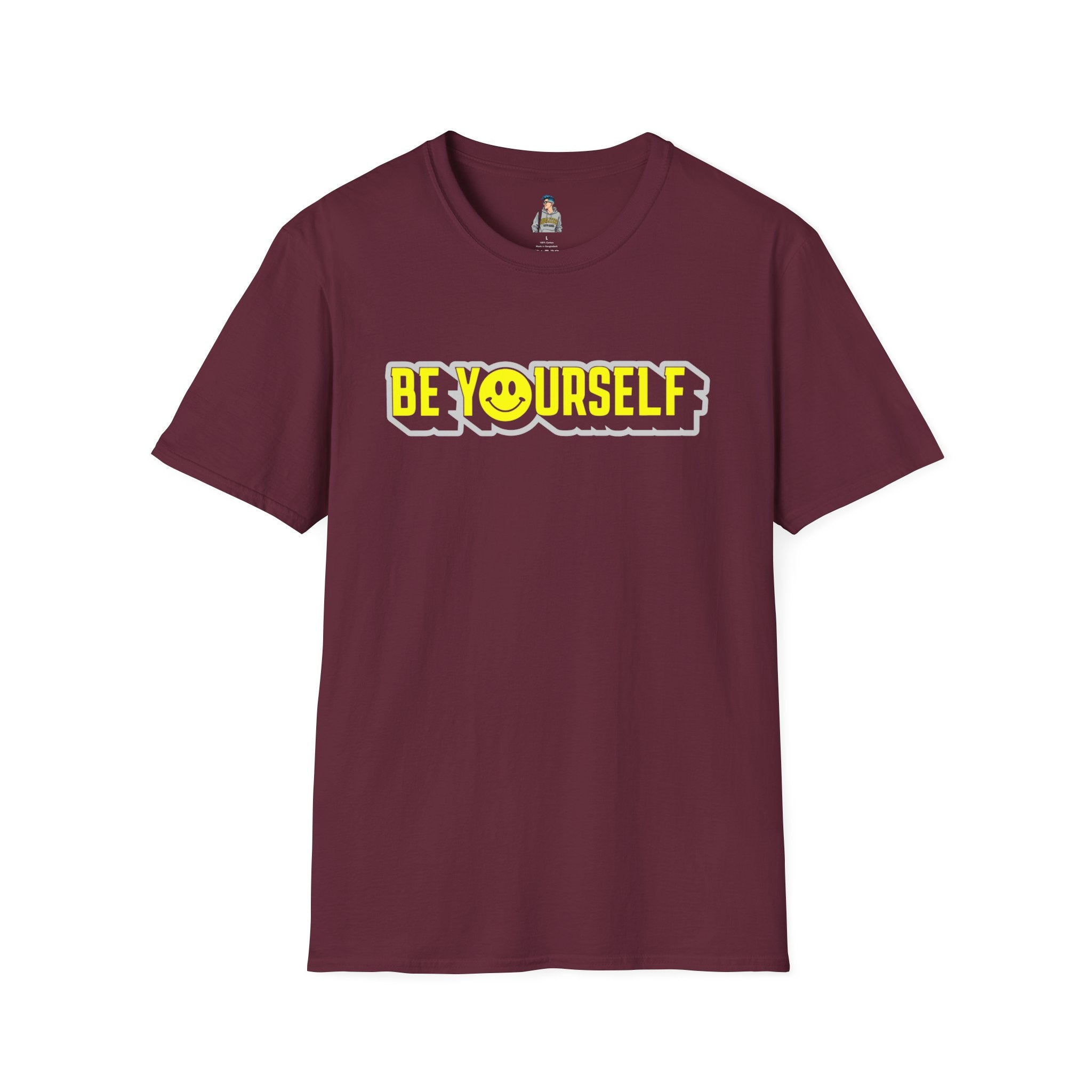 Be Yourself Smiley Unisex Softstyle T-Shirt