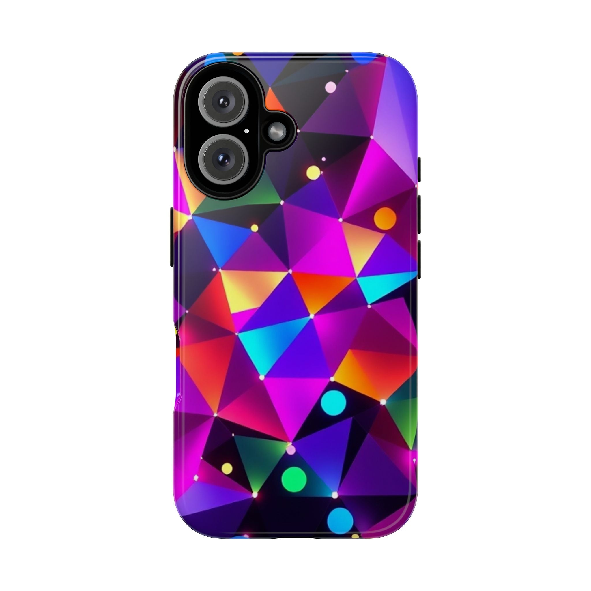 Android OR iPhone Compatible Cases - Colorful Angles Design - Unique Tough Cases