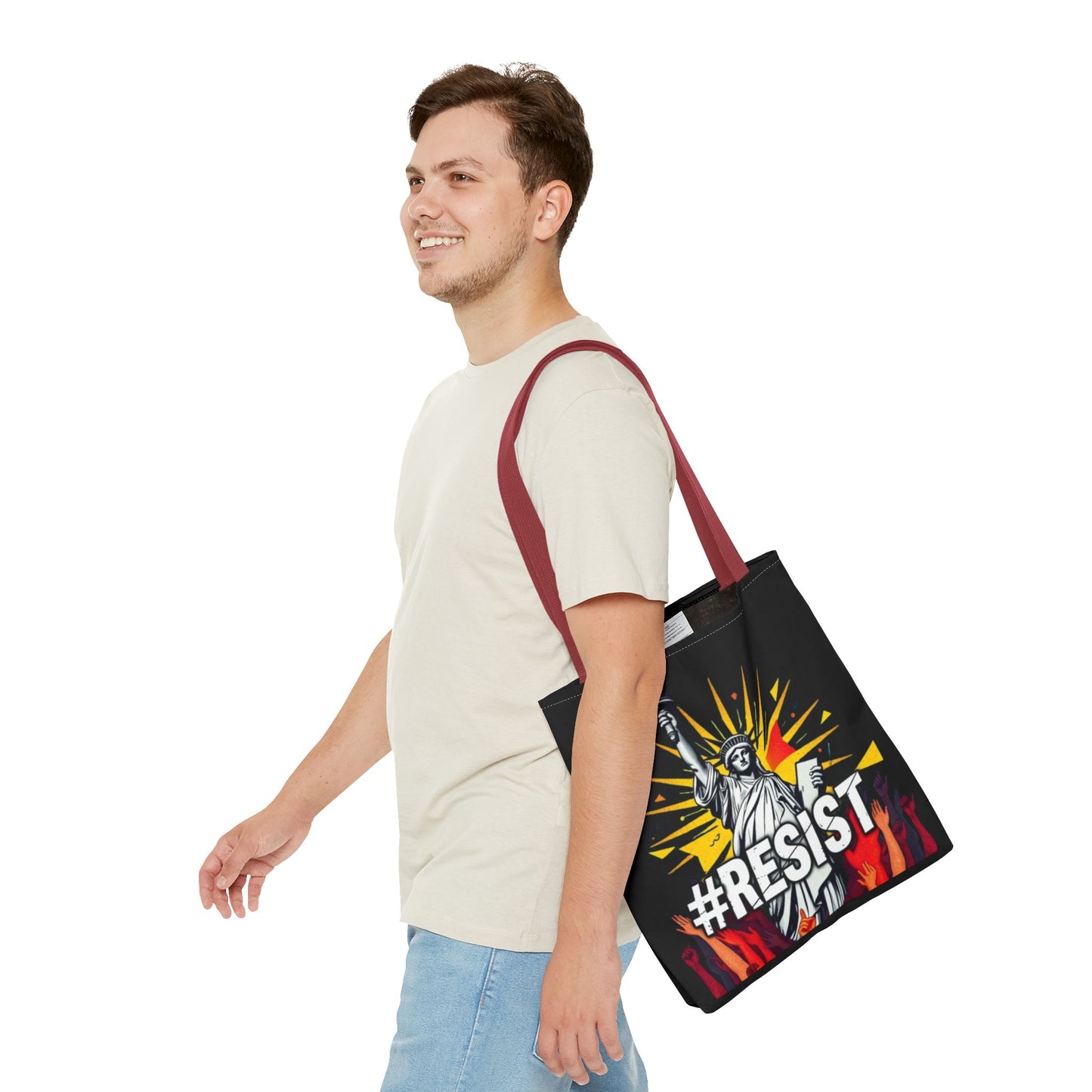 #RESIST With Lady Liberty Tote Bag