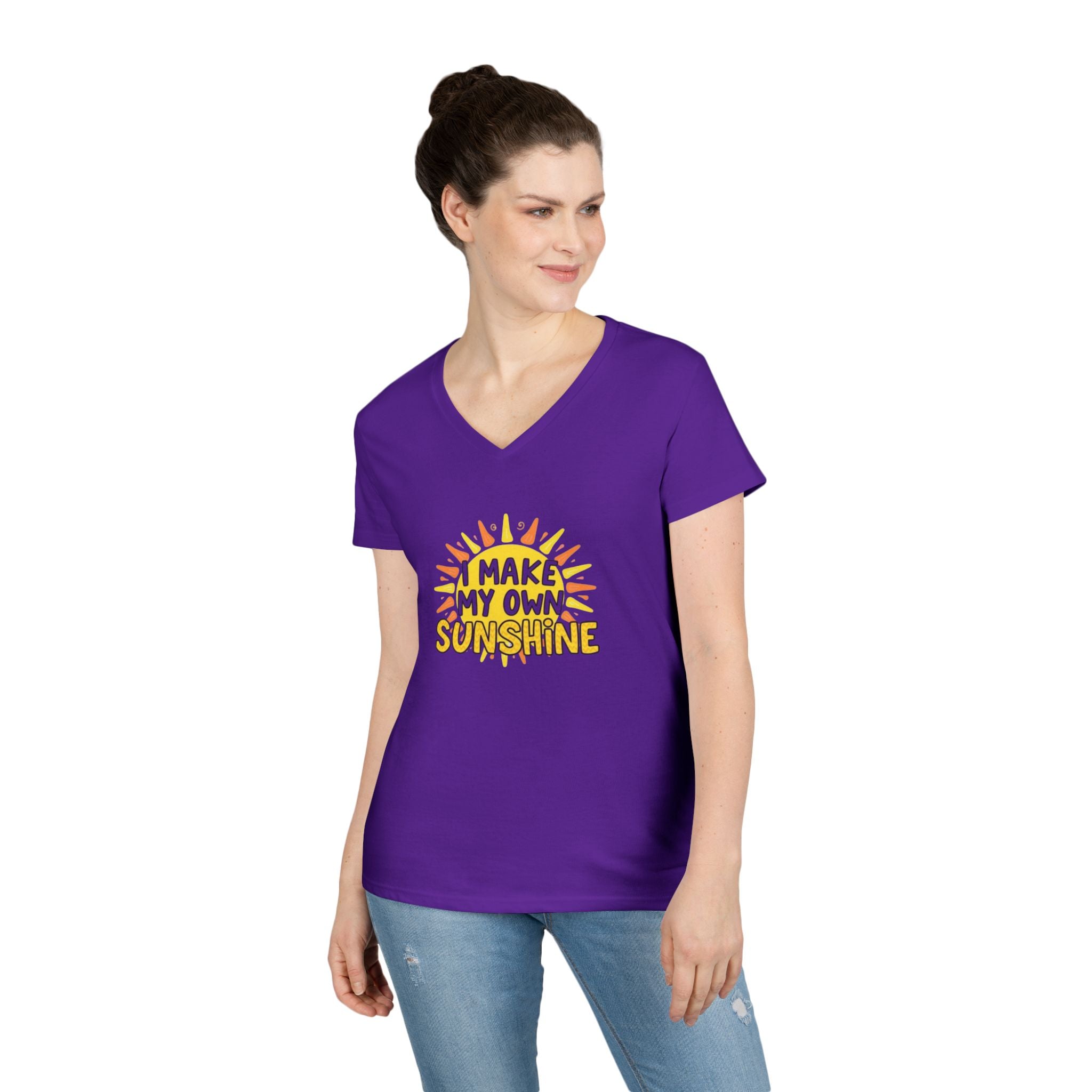 I Make My Own Sunshine Ladies' V-Neck T-Shirt