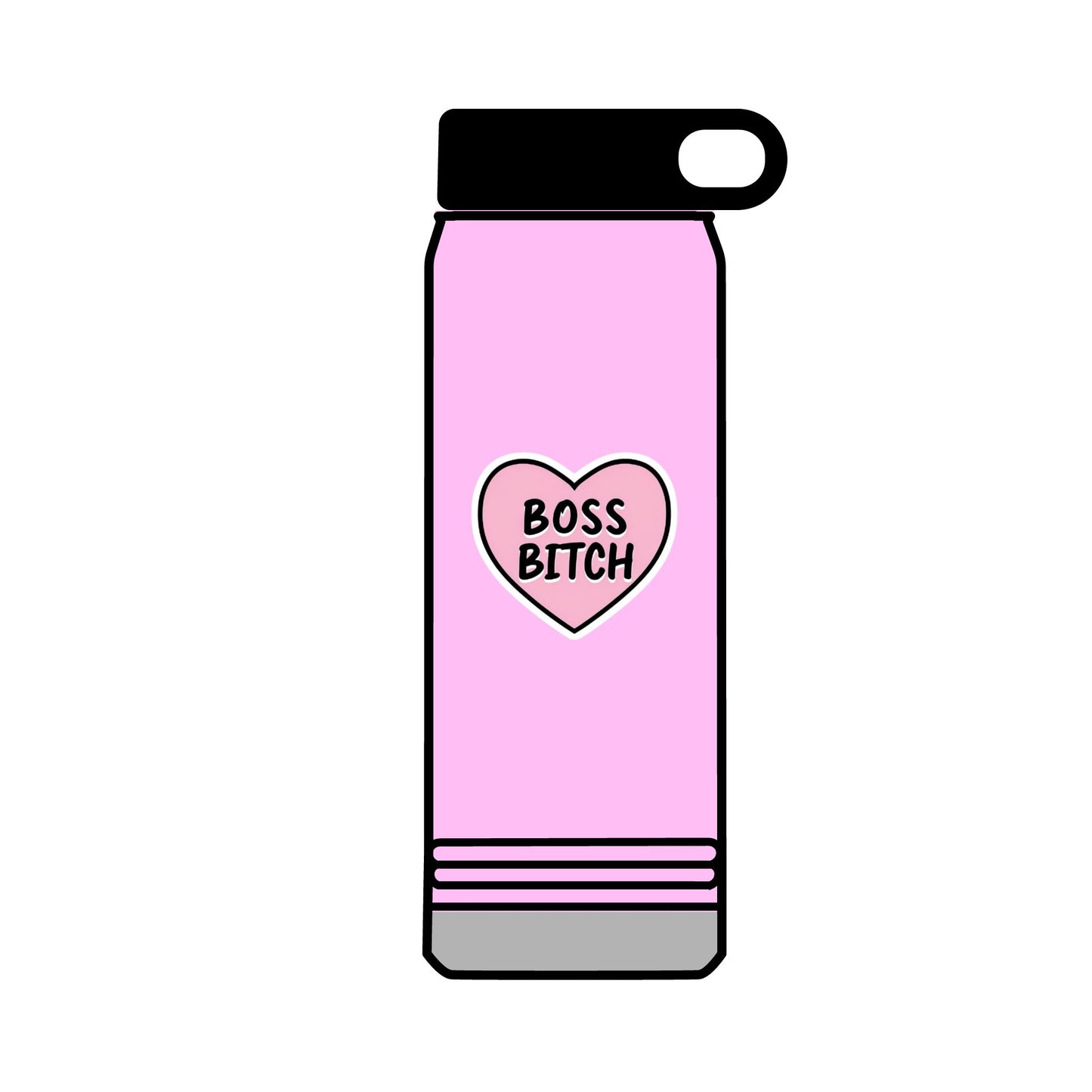 32oz Water Bottle Boss Bitch