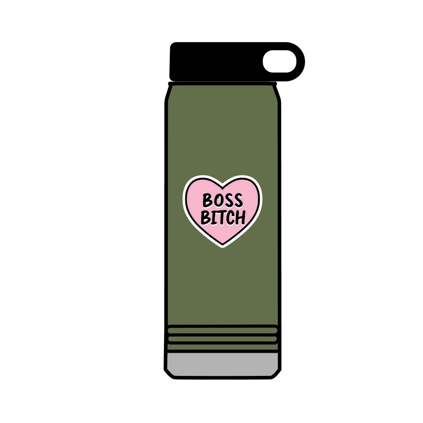 32oz Water Bottle Boss Bitch