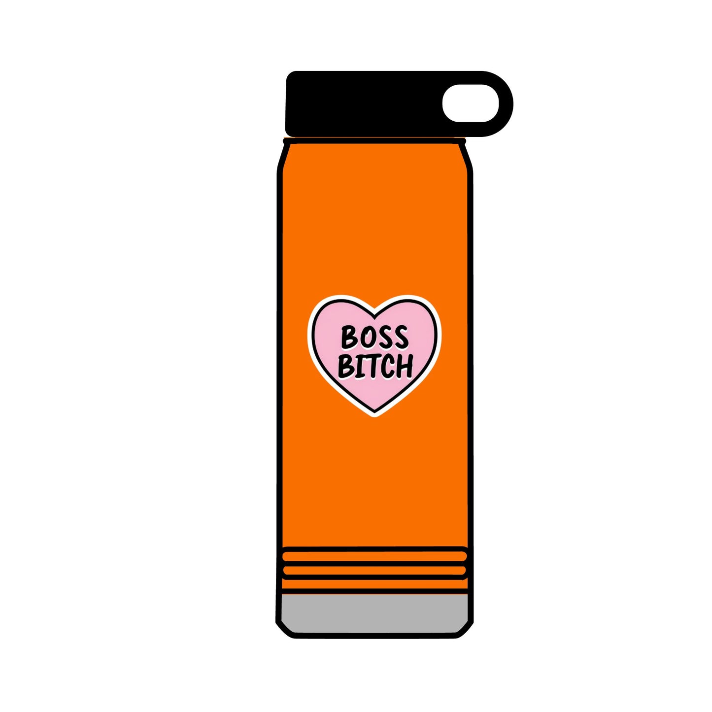 32oz Water Bottle Boss Bitch