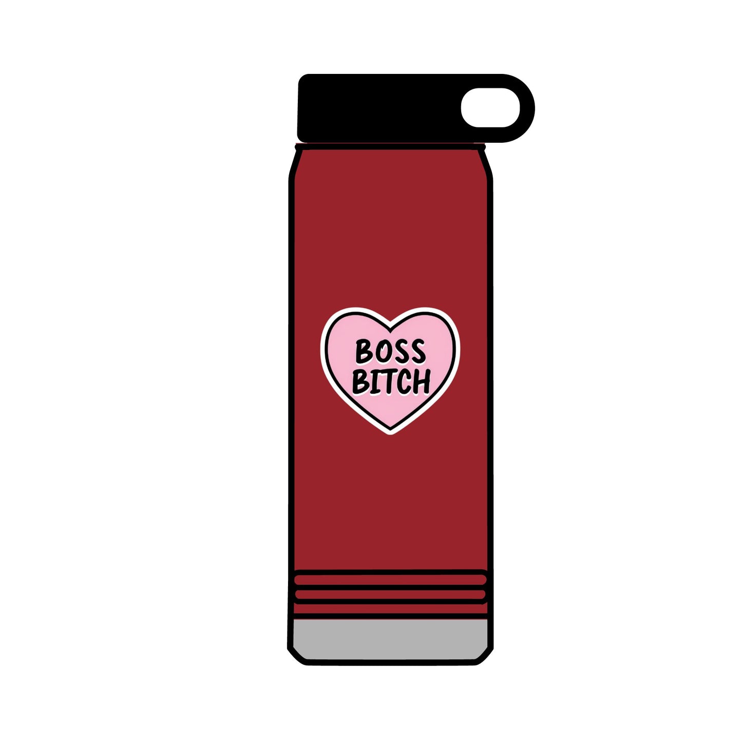 32oz Water Bottle Boss Bitch