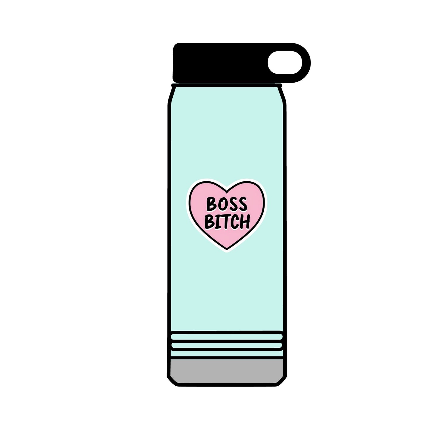 32oz Water Bottle Boss Bitch