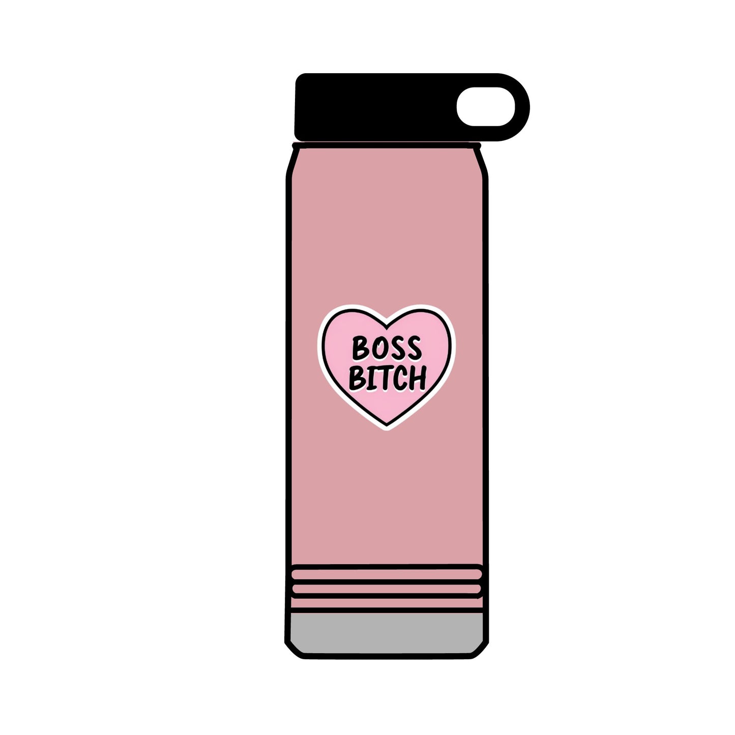 32oz Water Bottle Boss Bitch