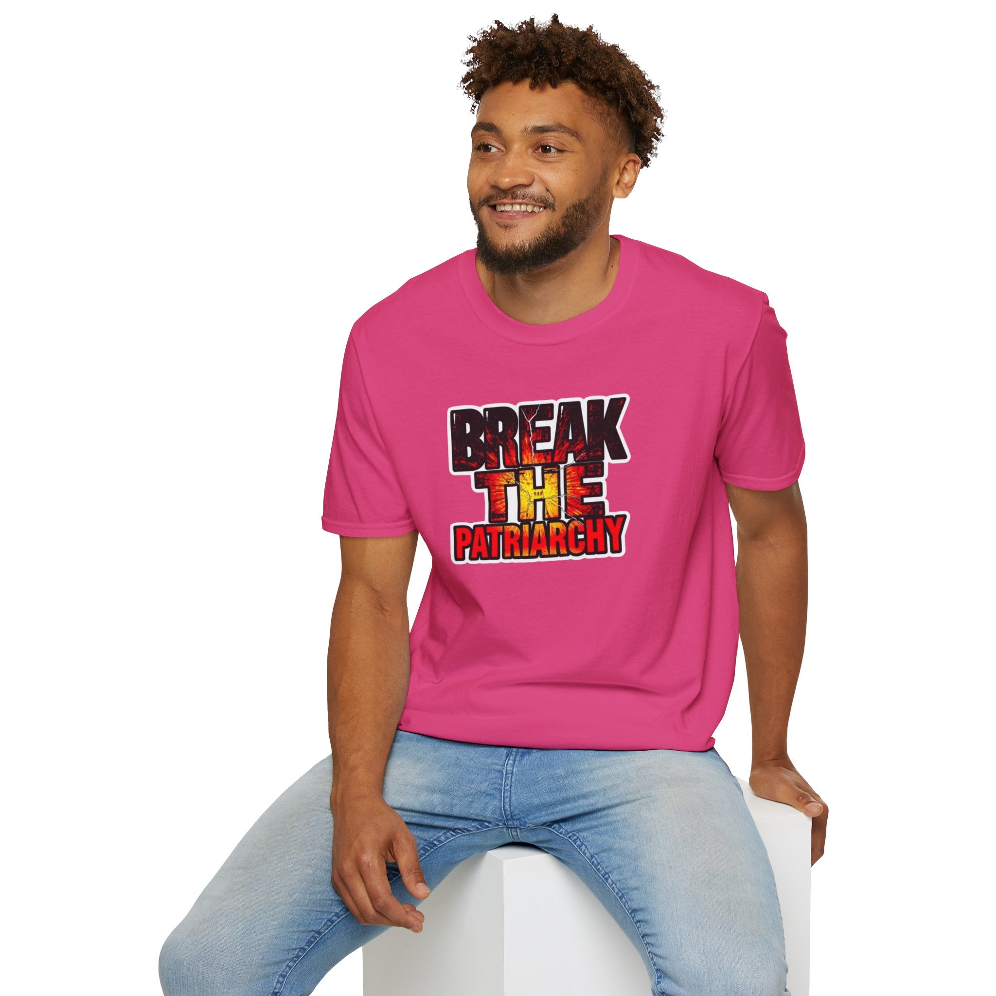 Break the Patriarchy Unisex Softstyle T-Shirt - Empowerment Wear for Social Change