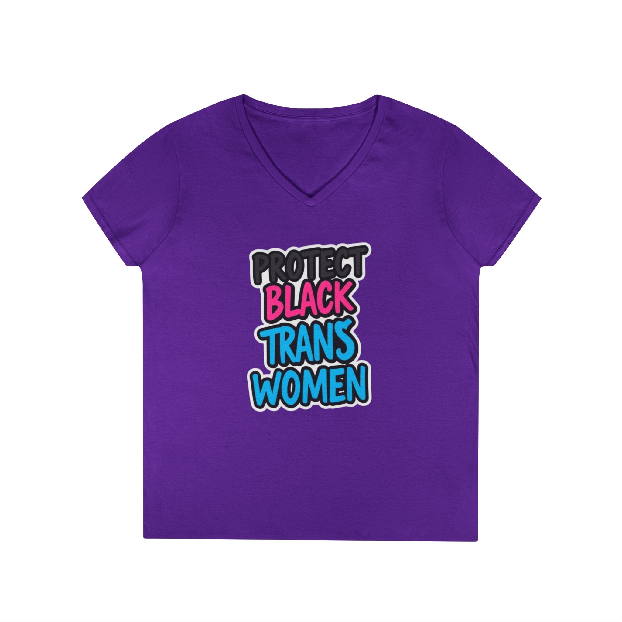 Protect Black Trans Women V-Neck T-Shirt