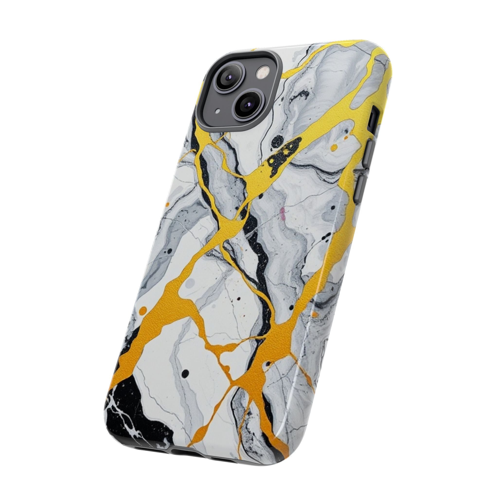 Beautiful Marble and Gold Design Tough Cases For Android & iPhone