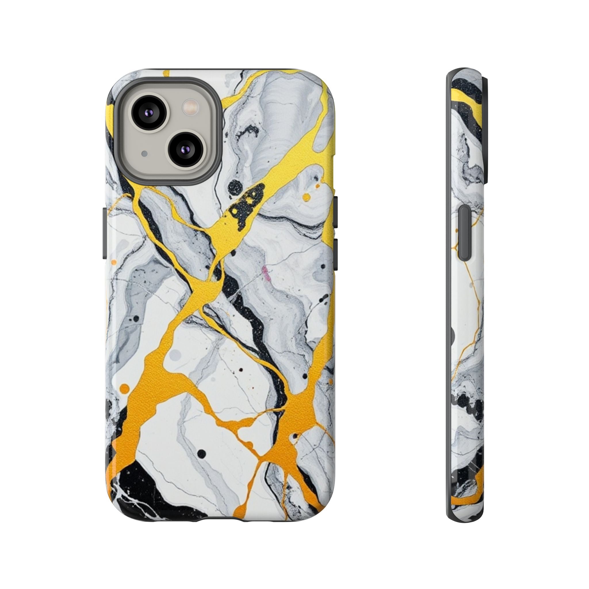 Beautiful Marble and Gold Design Tough Cases For Android & iPhone