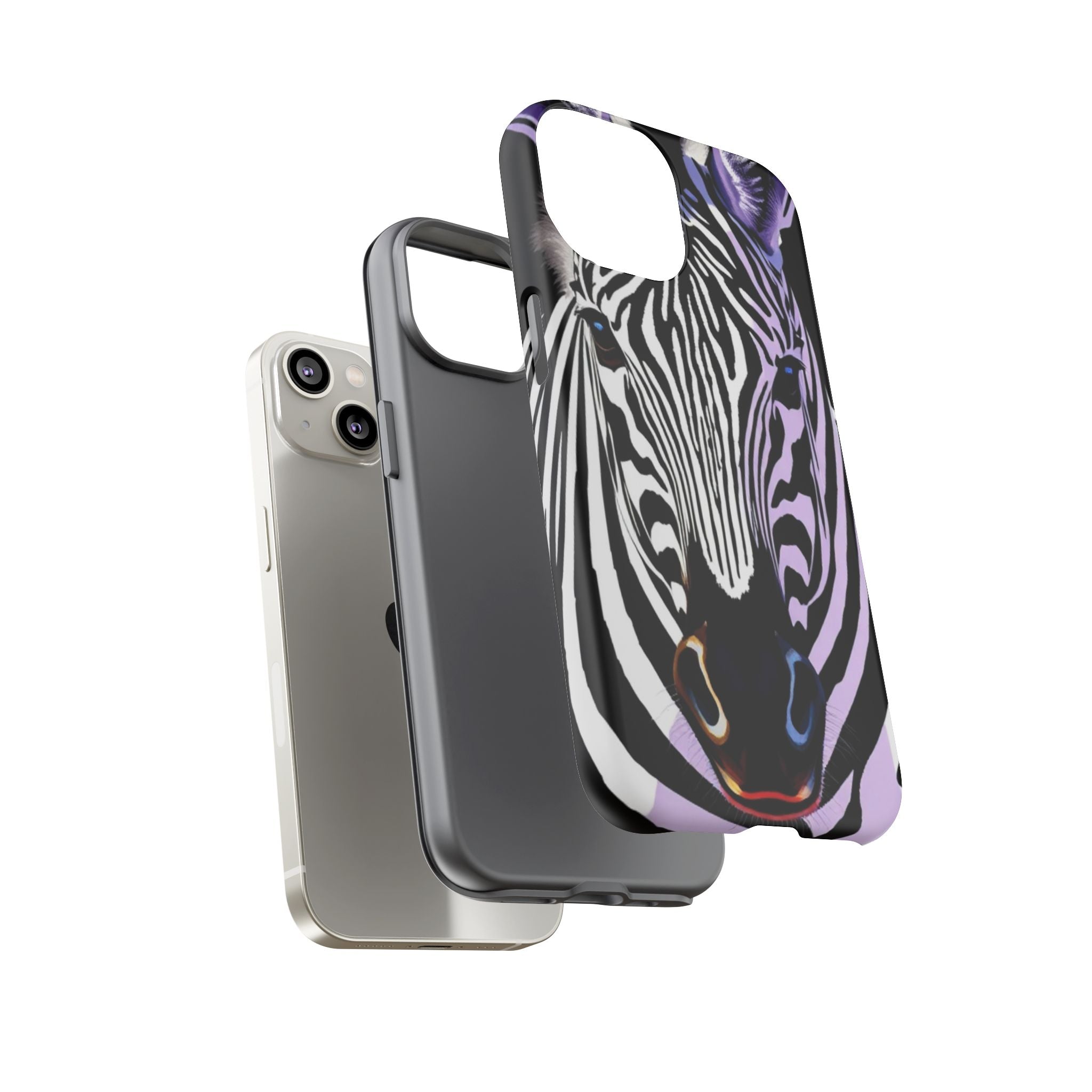 Android OR iPhone Compatible Cases - Zebra Design - Unique Tough Cases