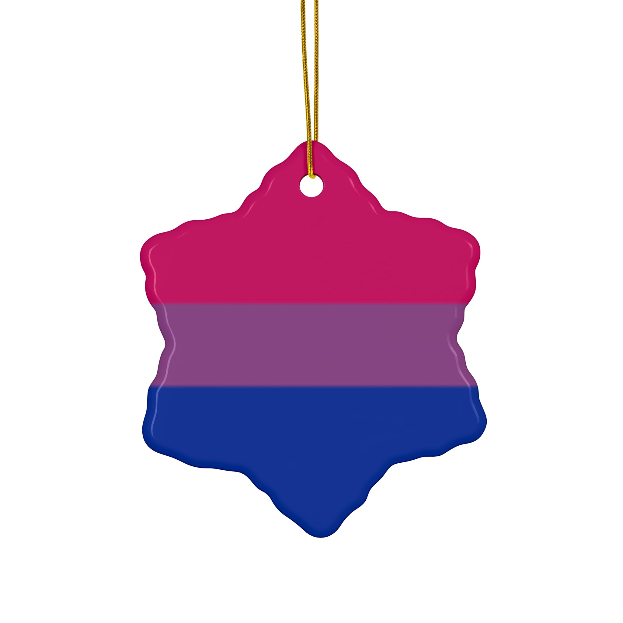 Bisexual Pride Ceramic Ornament - Celebrate Love & Diversity